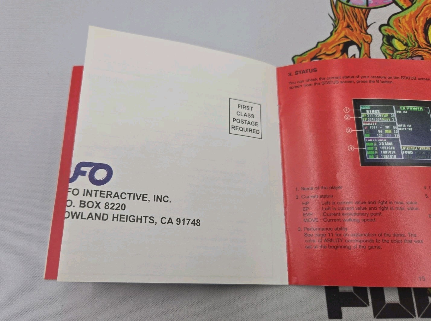 Seventh Cross: Evolution (Sega Dreamcast, 1999) New Y-Fold (Crack On Back/ Tear)