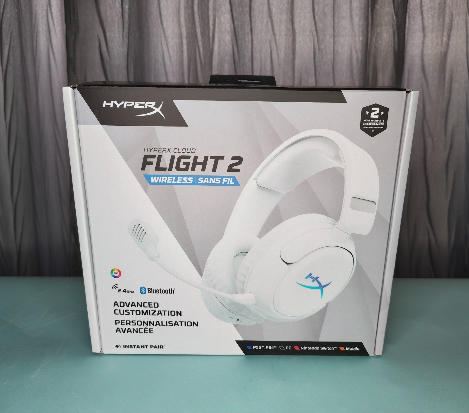 HyperX Cloud Flight 2 Wireless Gaming Headset, Brand New WHITE