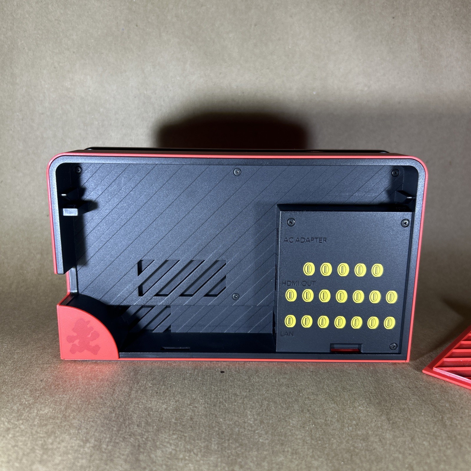 Nintendo Switch OLED Mario Red Dock Station Charging Station Tested Working