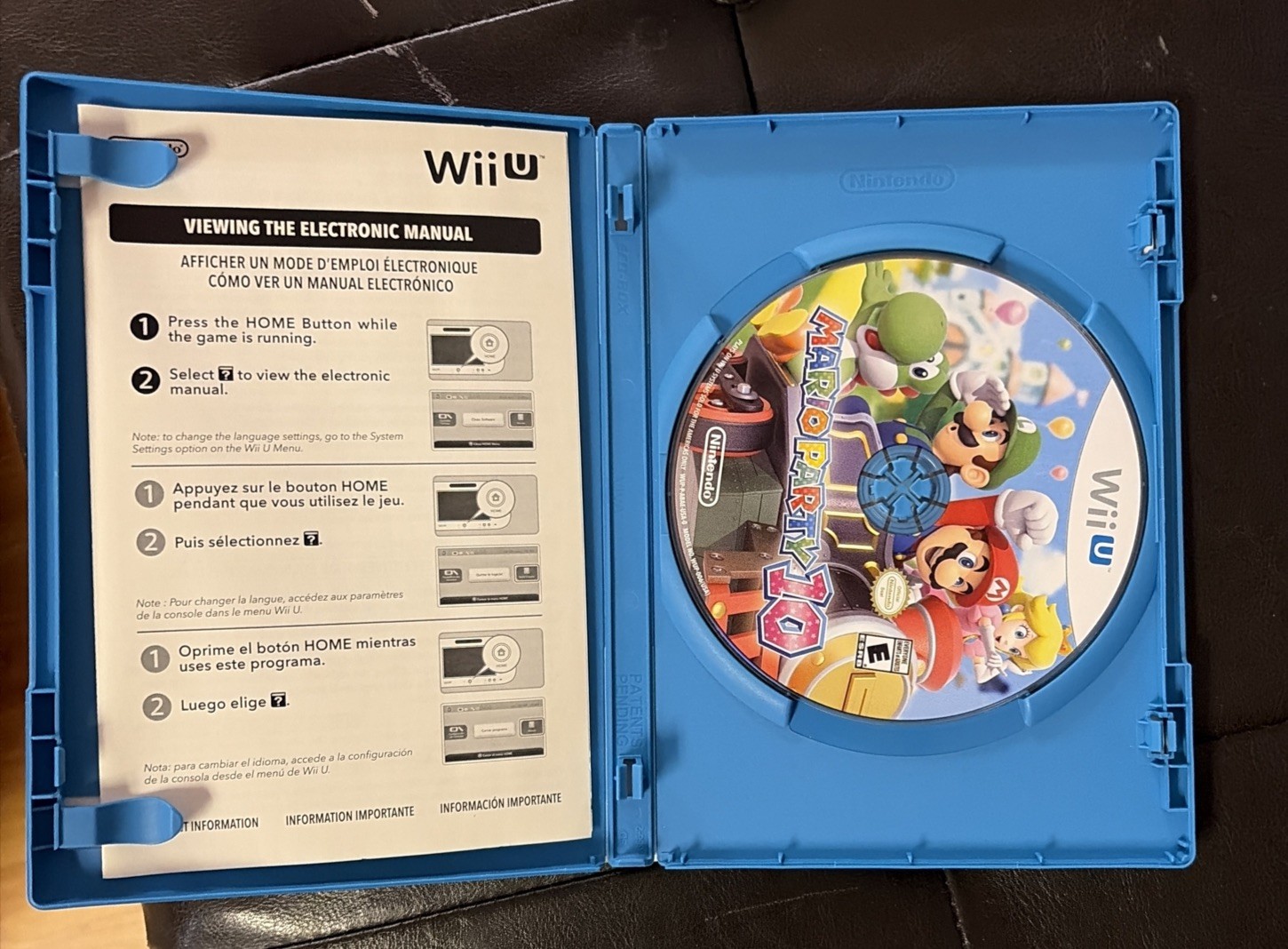 Nintendo Wii U Game Lot Mario Party 10 Pikmin 3 Pokken Tournament