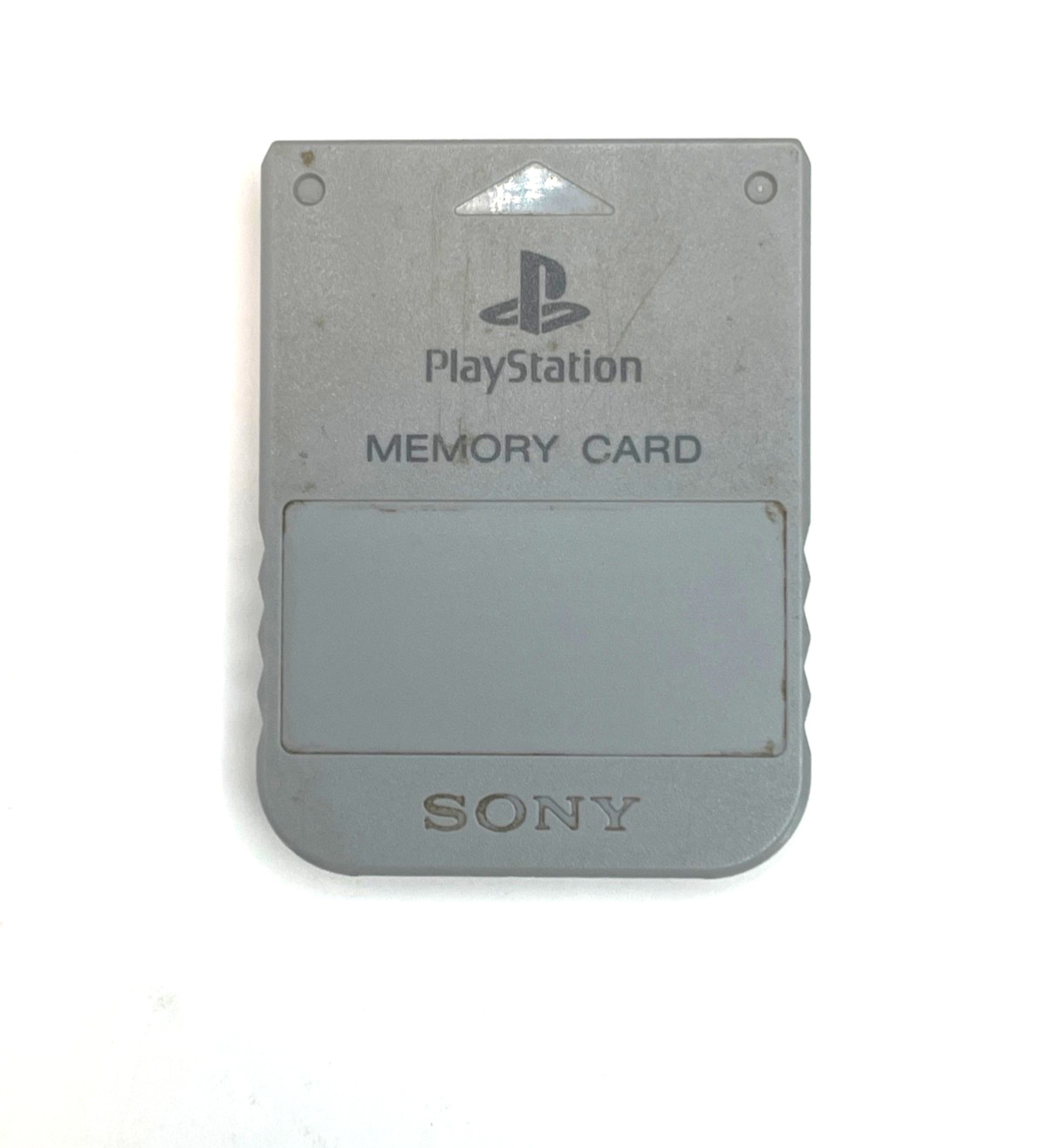 SONY PLAYSTATION PS1 OFFICIAL SCPH-1020 LIGHT GRAY MEMORY CARD – UNTESTED