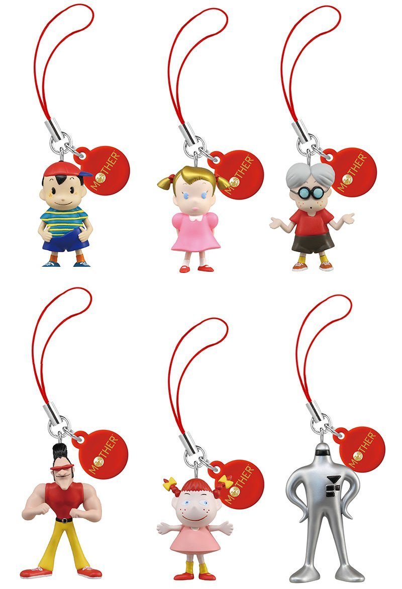 Mother (Earthbound) Figure Strap – Full Set of 6 (2015) Brand New Japan Import