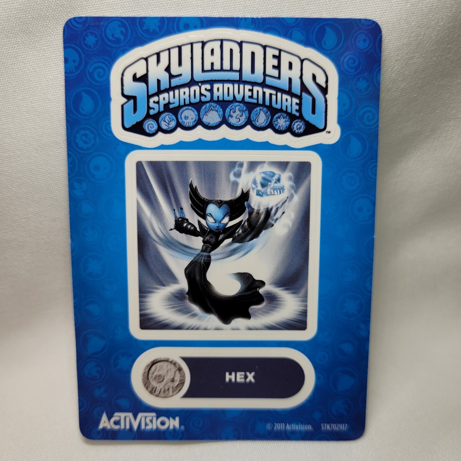 Skylanders Spyro’s Adventure HEX Figure+Trading Card,Stickers +Web Code