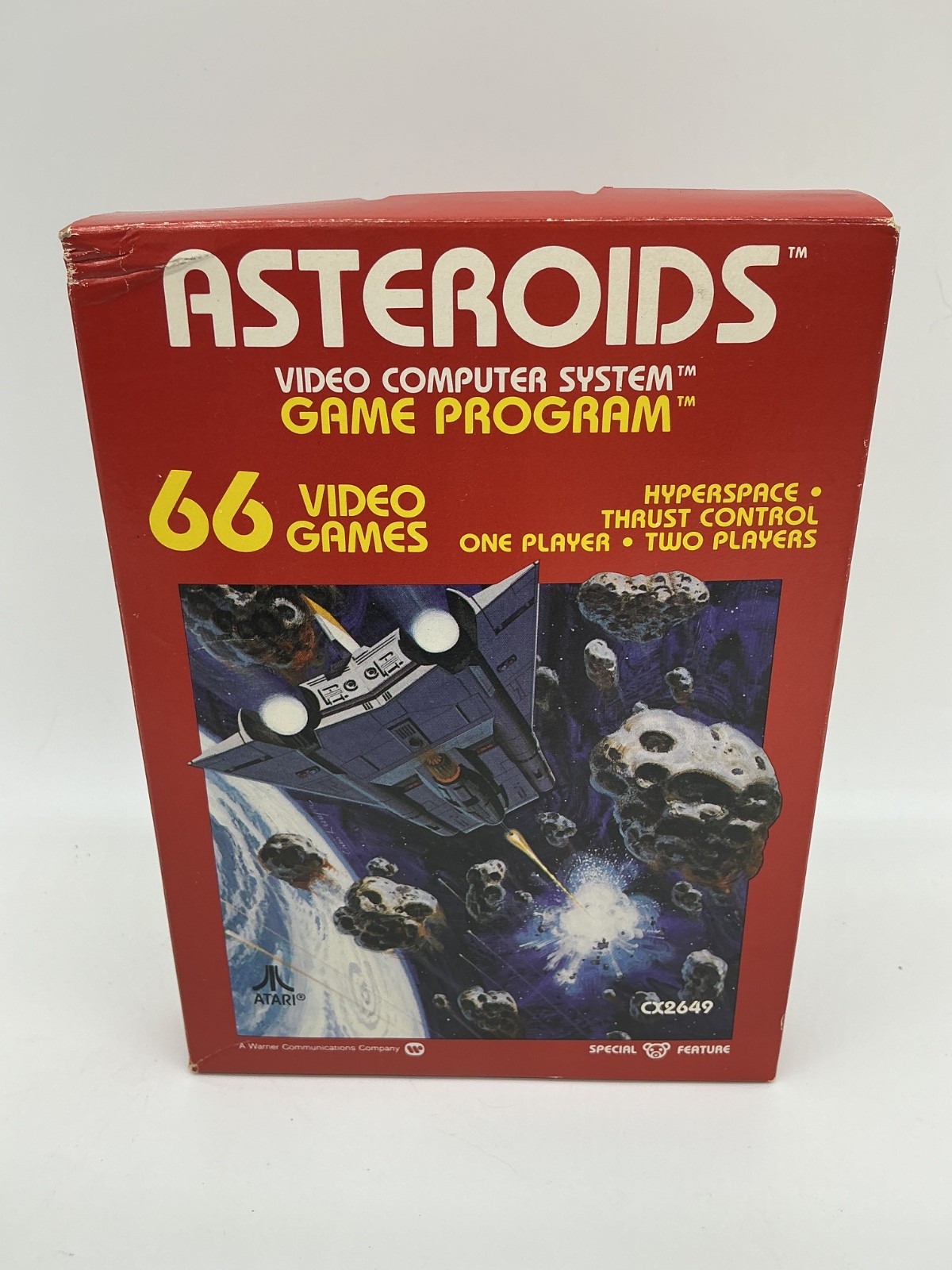 VINTAGE *NEW* Atari 2600: Asteroids 1981) CX2649 Early Print Box SEARS