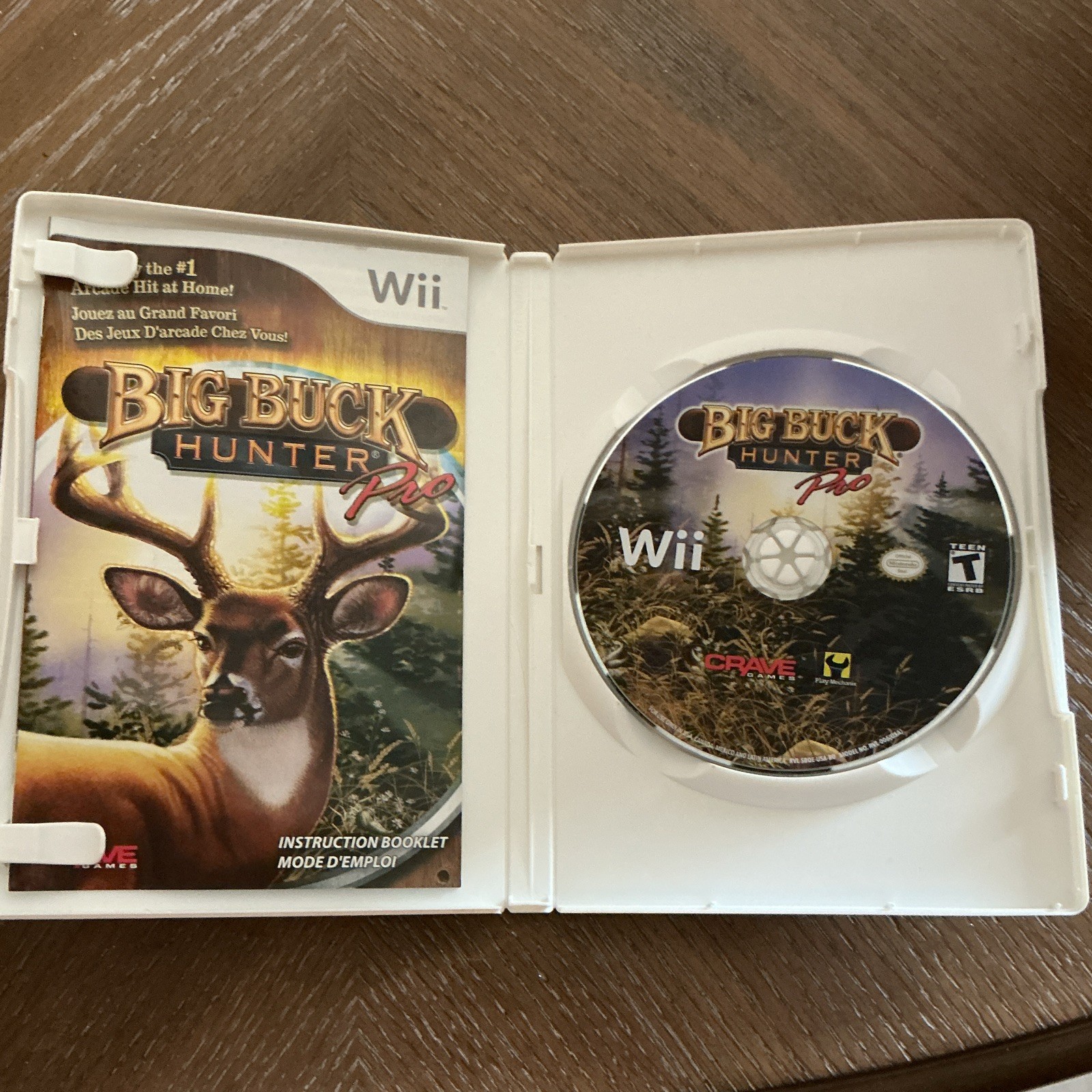 Crave Games Big Buck Hunter Pro Nintendo Wii Complete Manual Included T NTSC-U/C