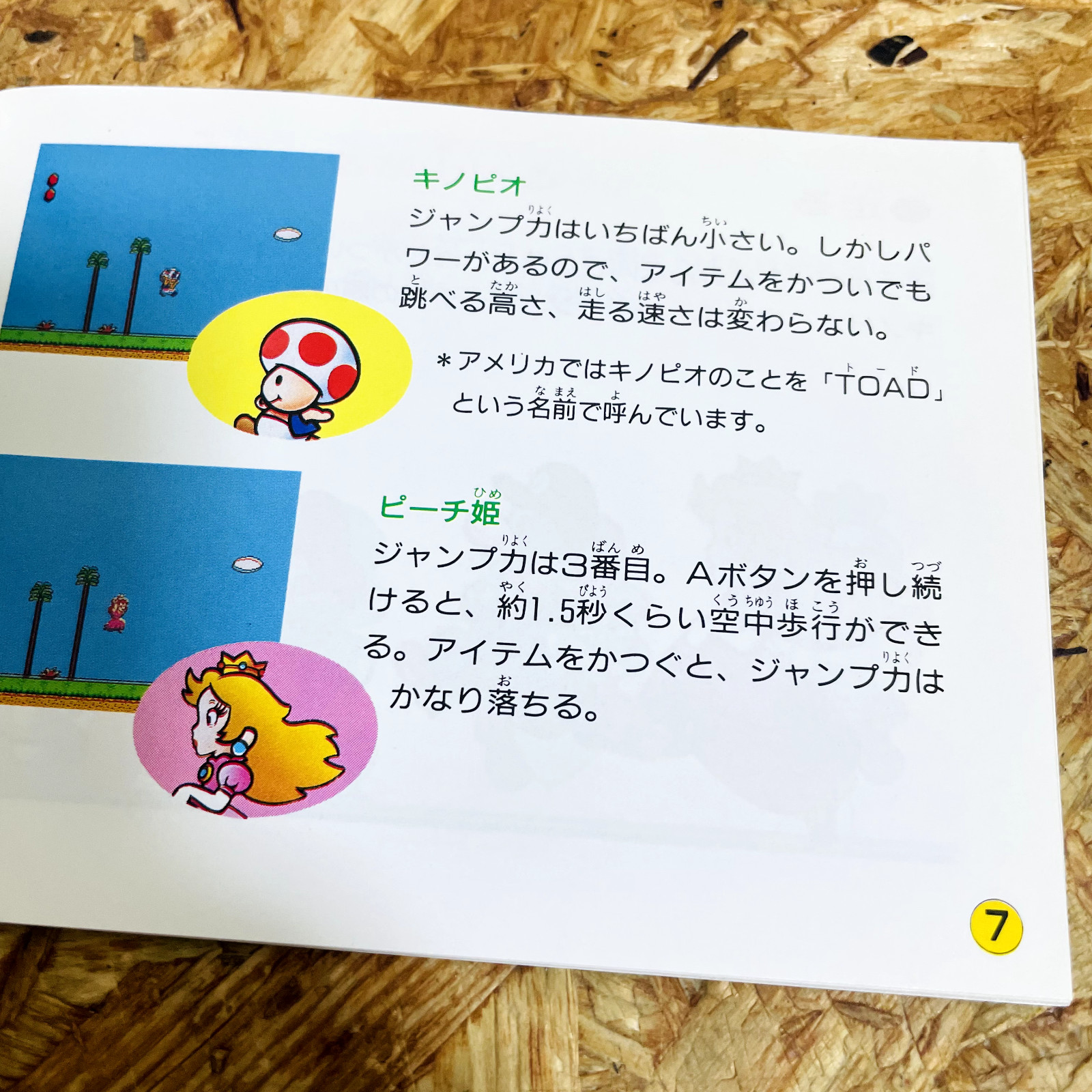 Super Mario USA Manual for Nintendo Famicom Japanese Version Rare