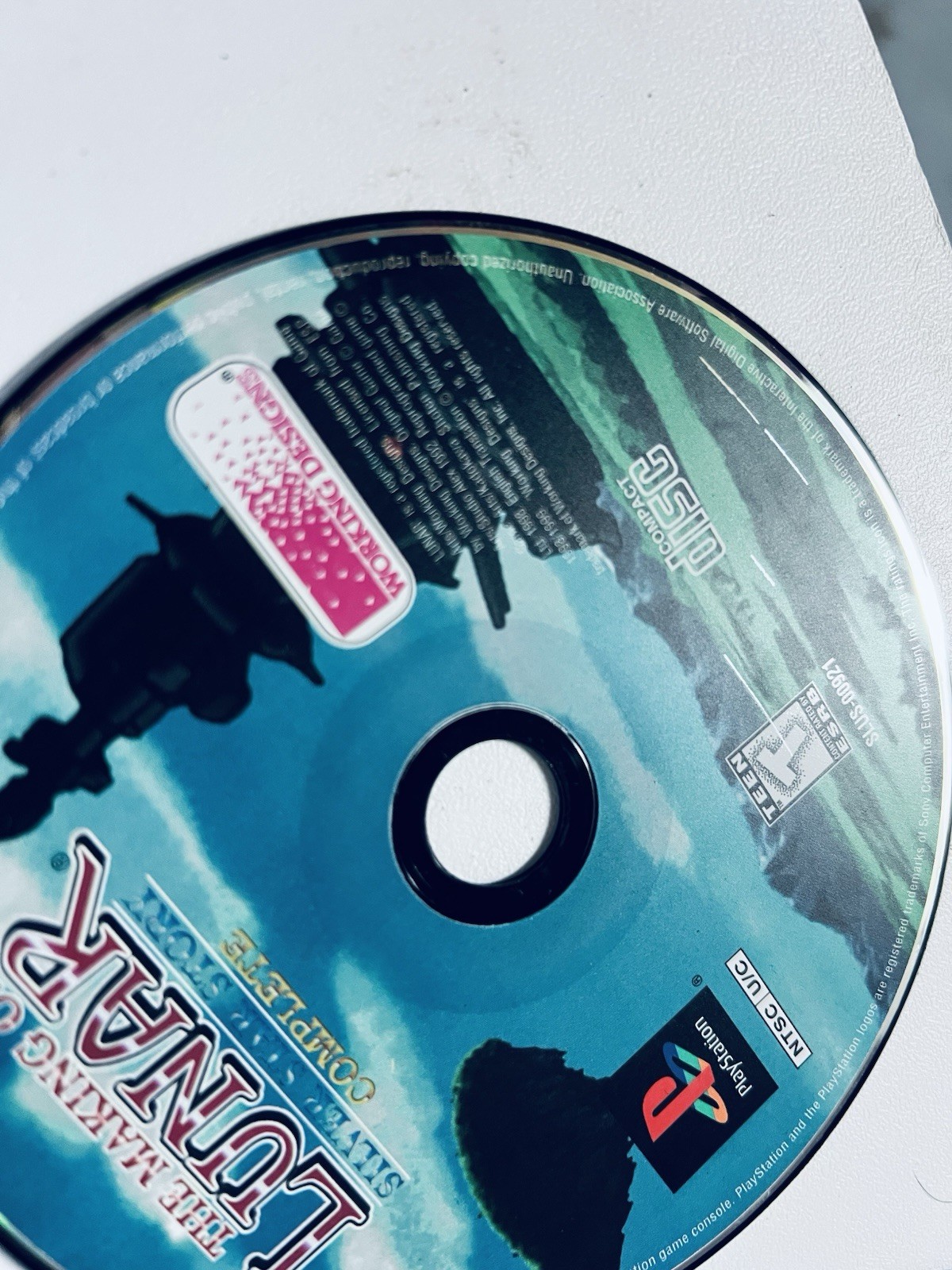 Lunar Silver Star Story Ps1 in Box w/ Music Sound Track, Disc 2 Playstation
