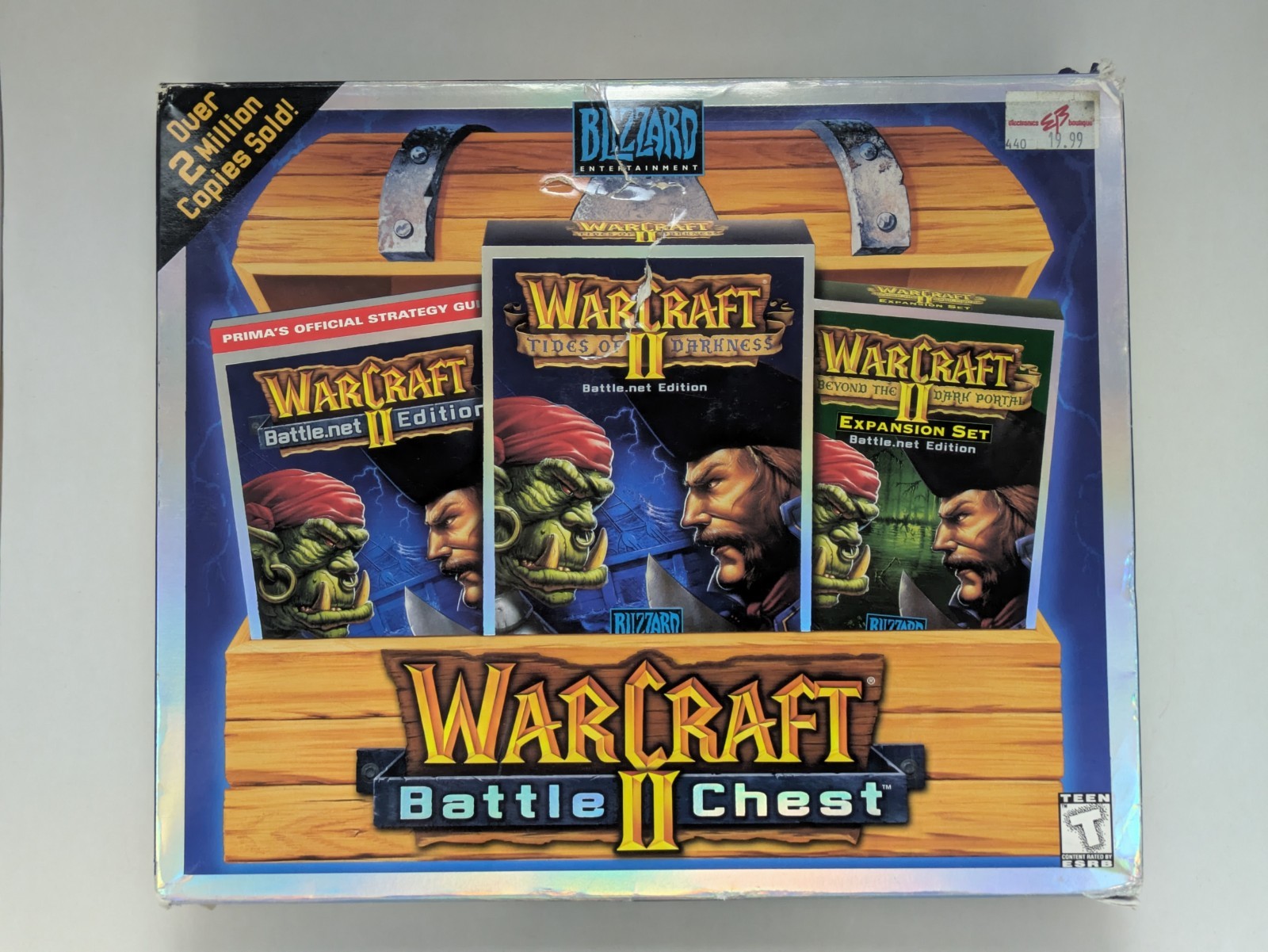 WarCraft II 2 Battle Chest (Windows/Mac, 1999) Big Box – Incomplete – Read