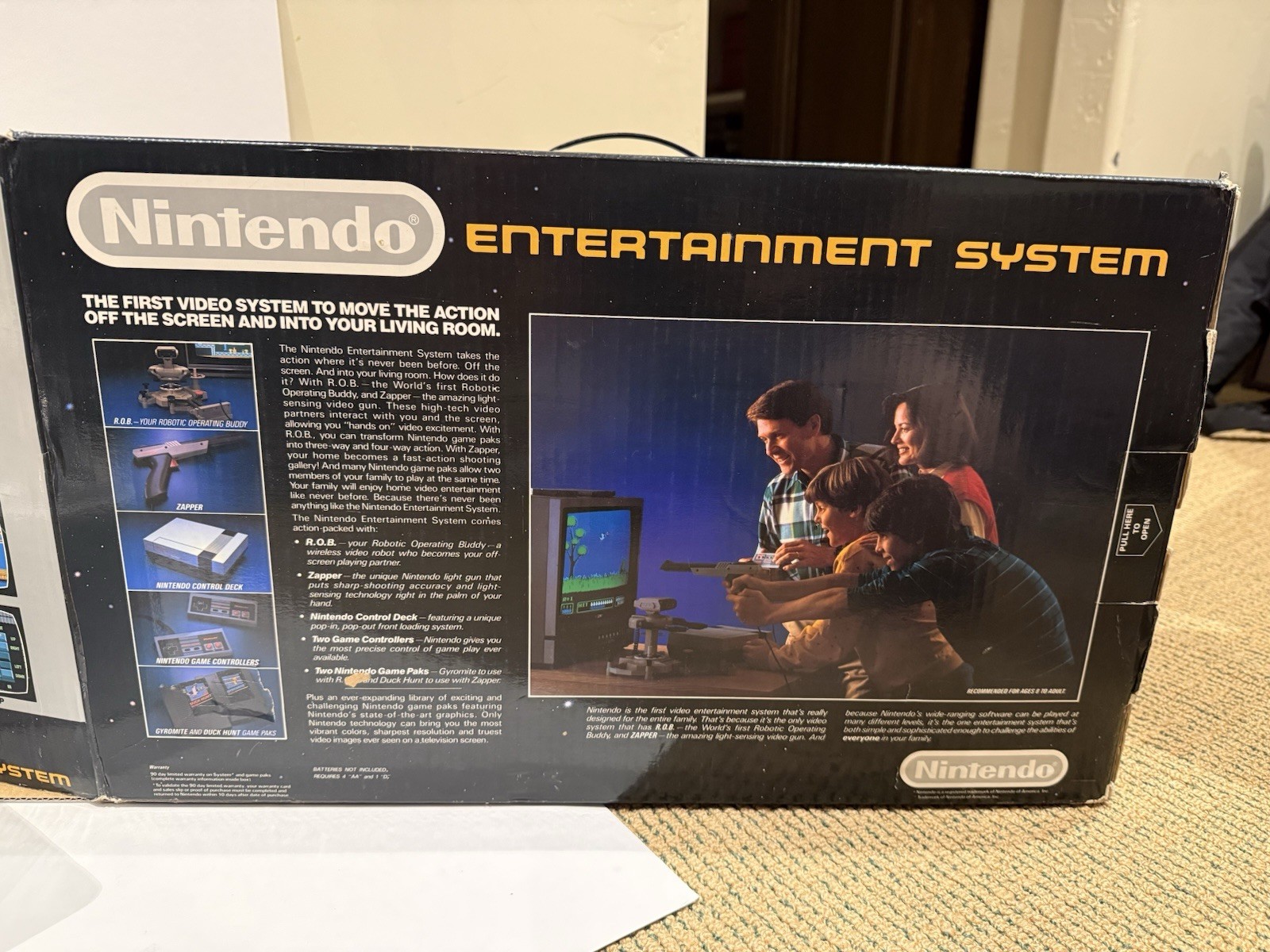 Nintendo NES Test Market Deluxe Set 100% Complete, Matte Sticker Games, Warranty