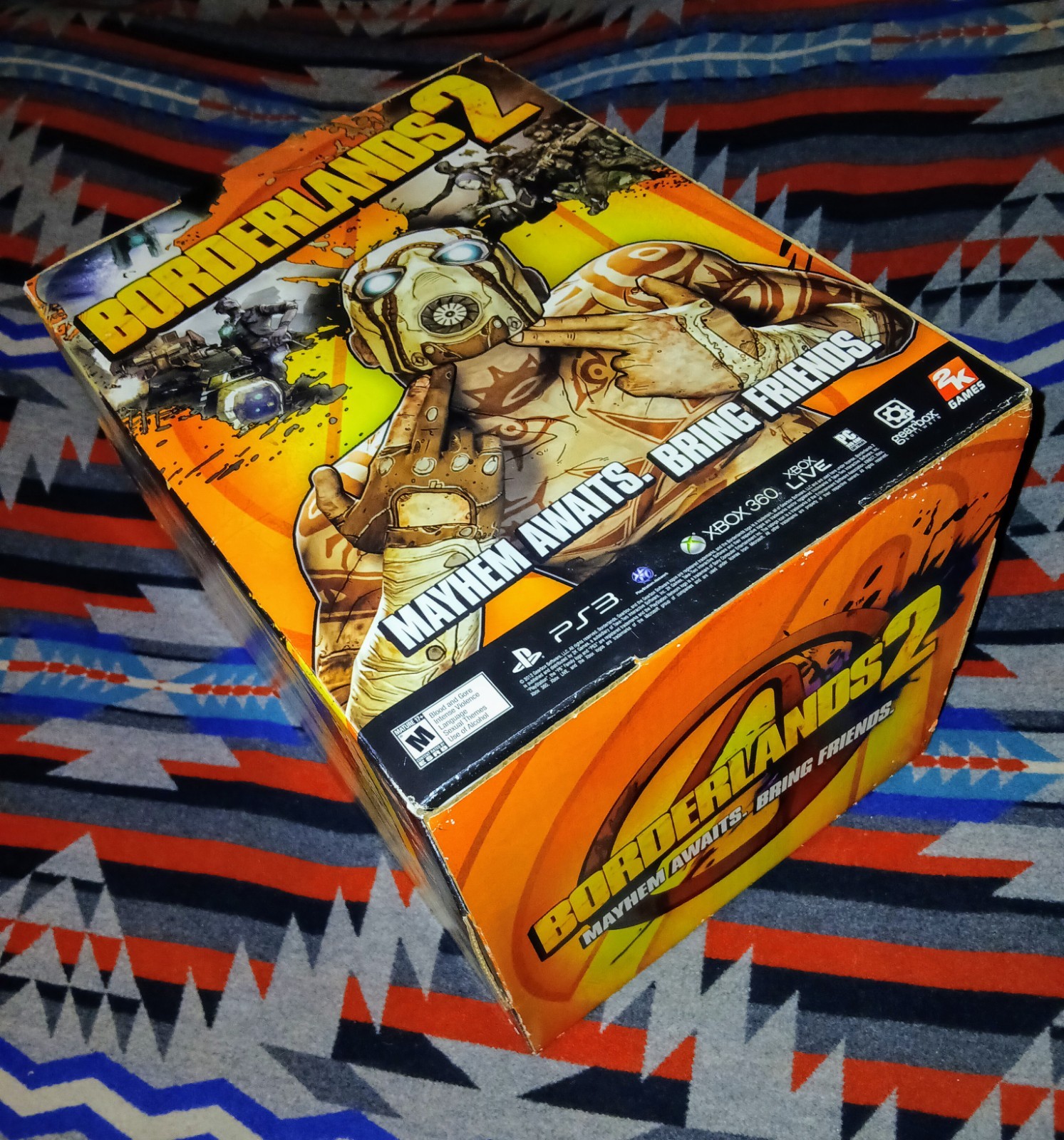 Borderlands 2 Big 15 x 11 X 11 Gamestop Promo Display Cube 2012 Gearbox 2k