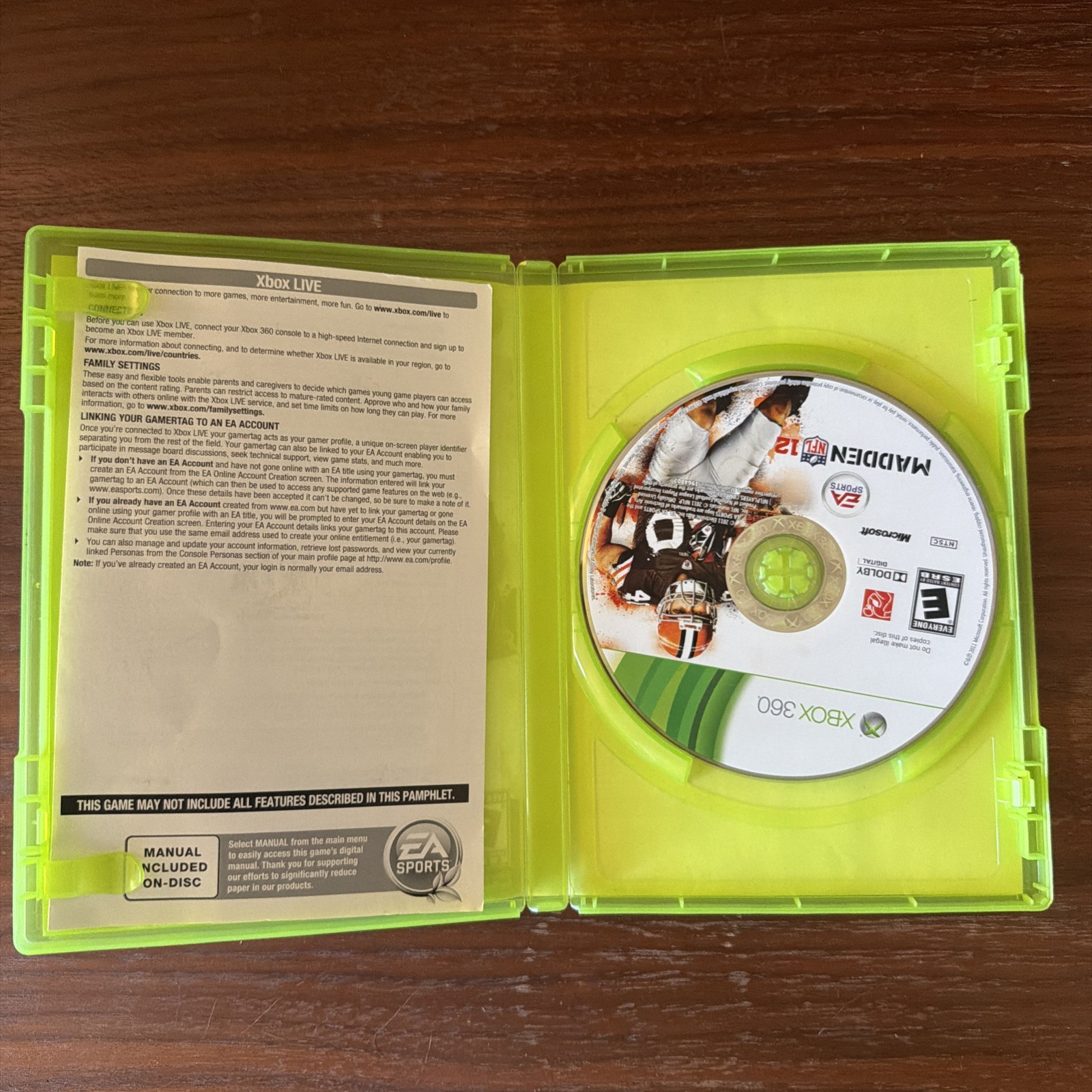 Madden NFL 12 (Xbox 360) CIB COMPLETE & TESTED