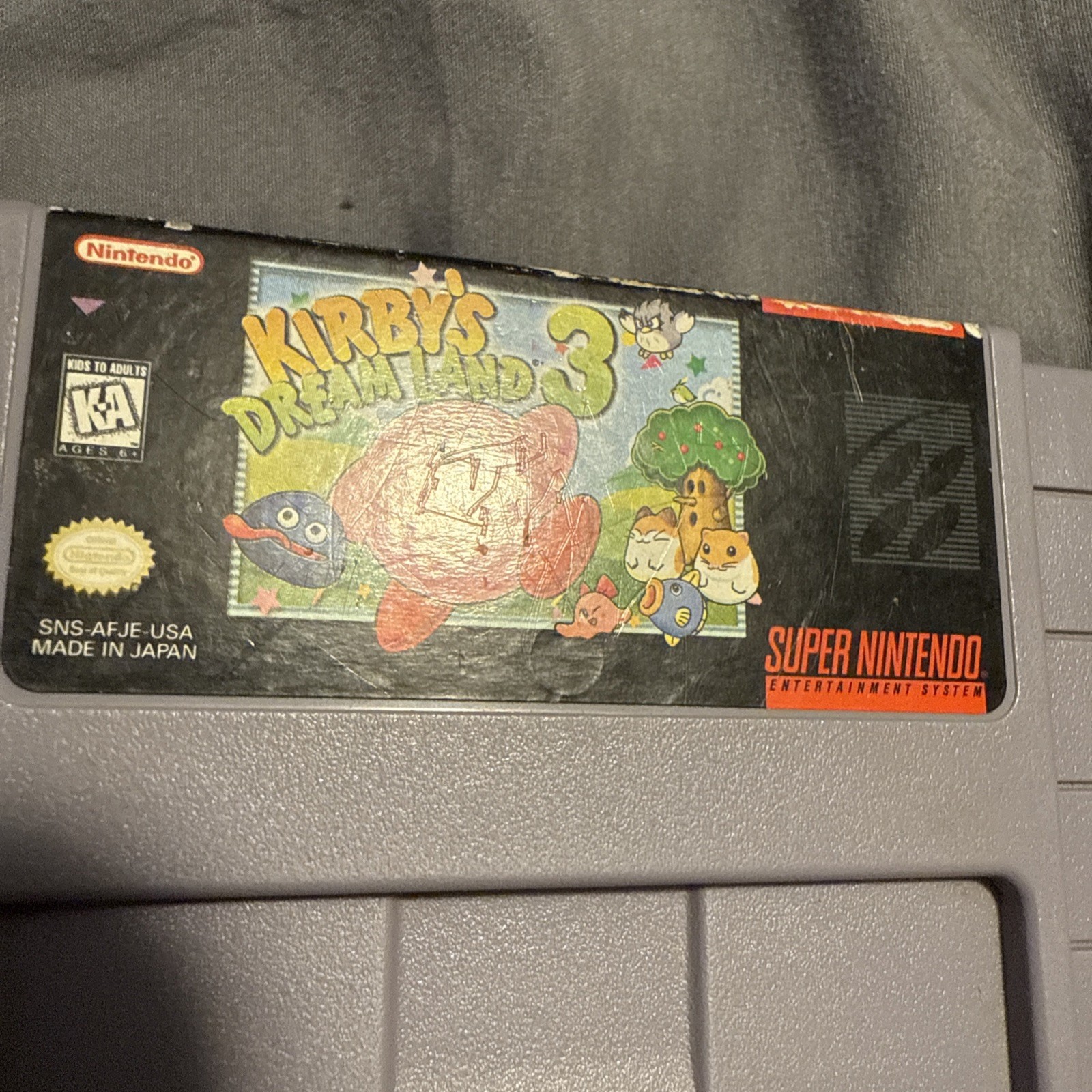 SNES Super Nintendo Kirby’s Dream Land 3 Cleaned & Tested