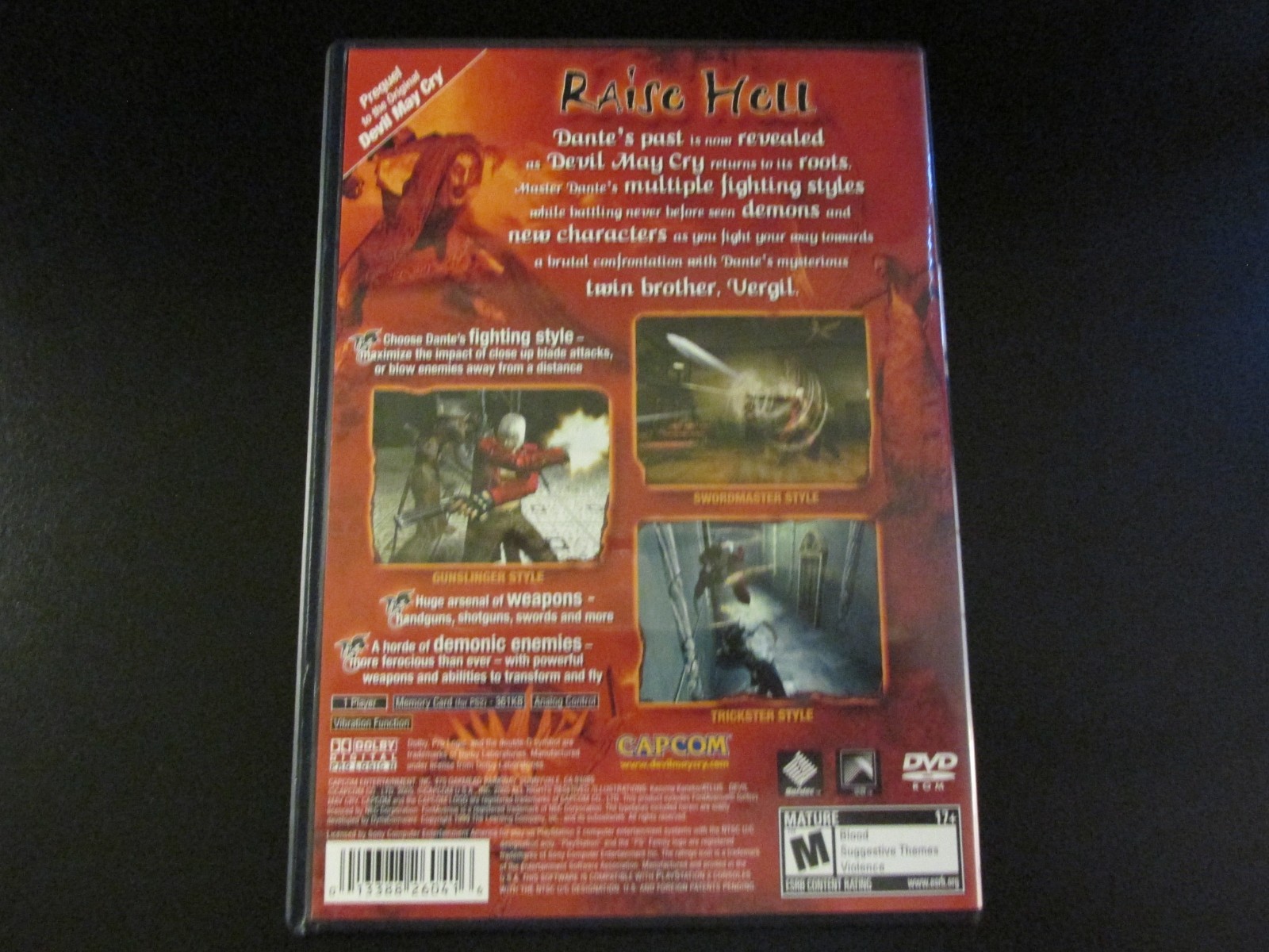 Devil May Cry 3 Dante’s Awakening(SONY PlayStation 2 PS2) COMPLETE PRISTINE MINT