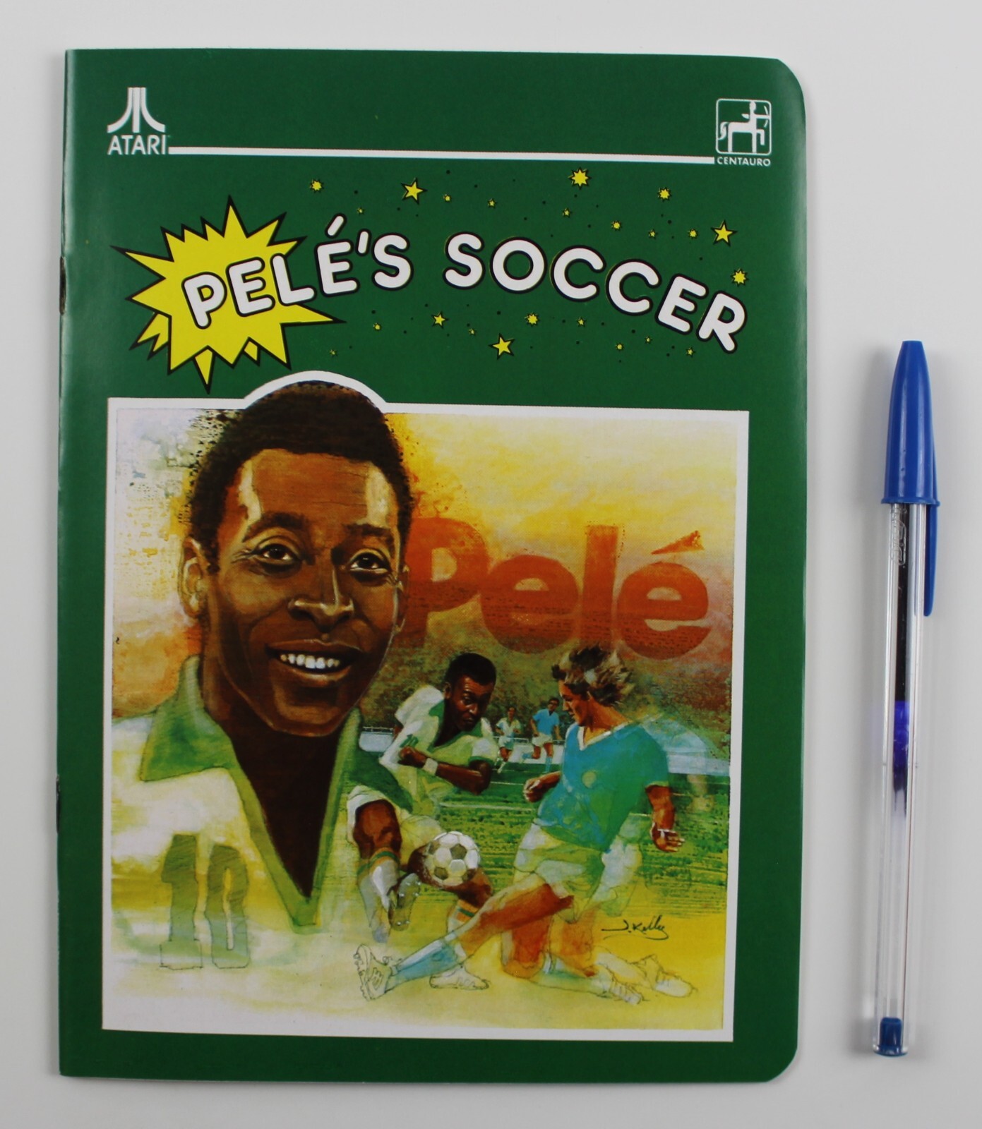 1982 ATARI PELE’S SOCCER School Notebook 8.5″ x 6″ Spain Vintage Unused VRY RARE