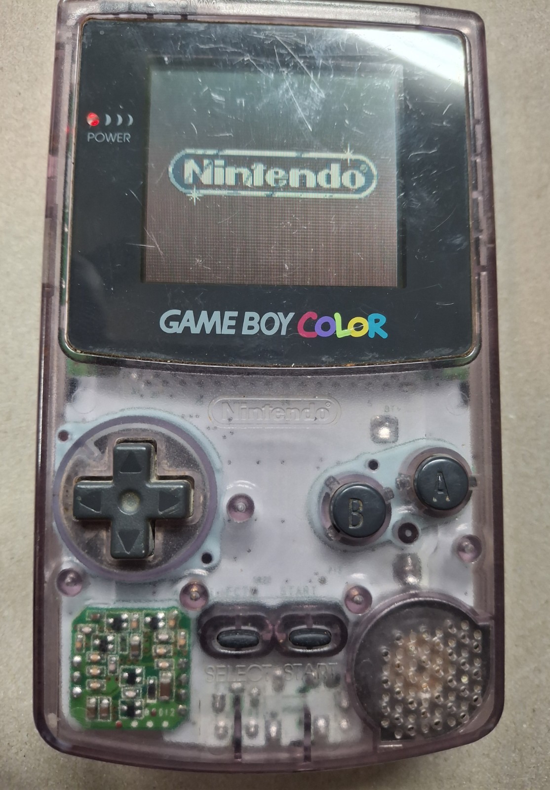 Nintendo Game Boy Color Atomic Purple W/ Two Games