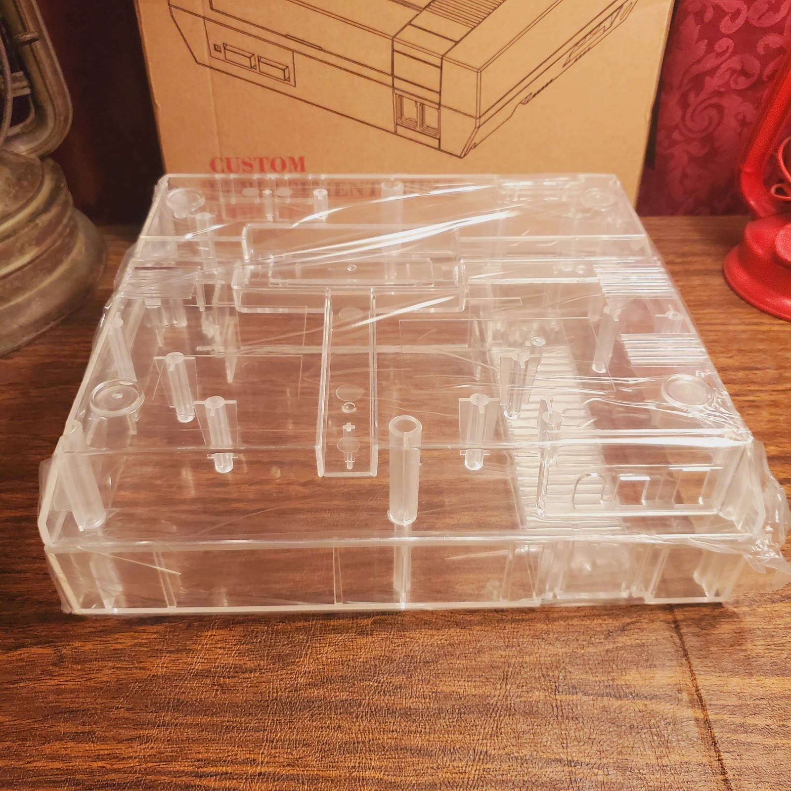 New Replacement Shell Case for NES TRANSPARENT CLEAR See Through ABS -SHELL ONLY