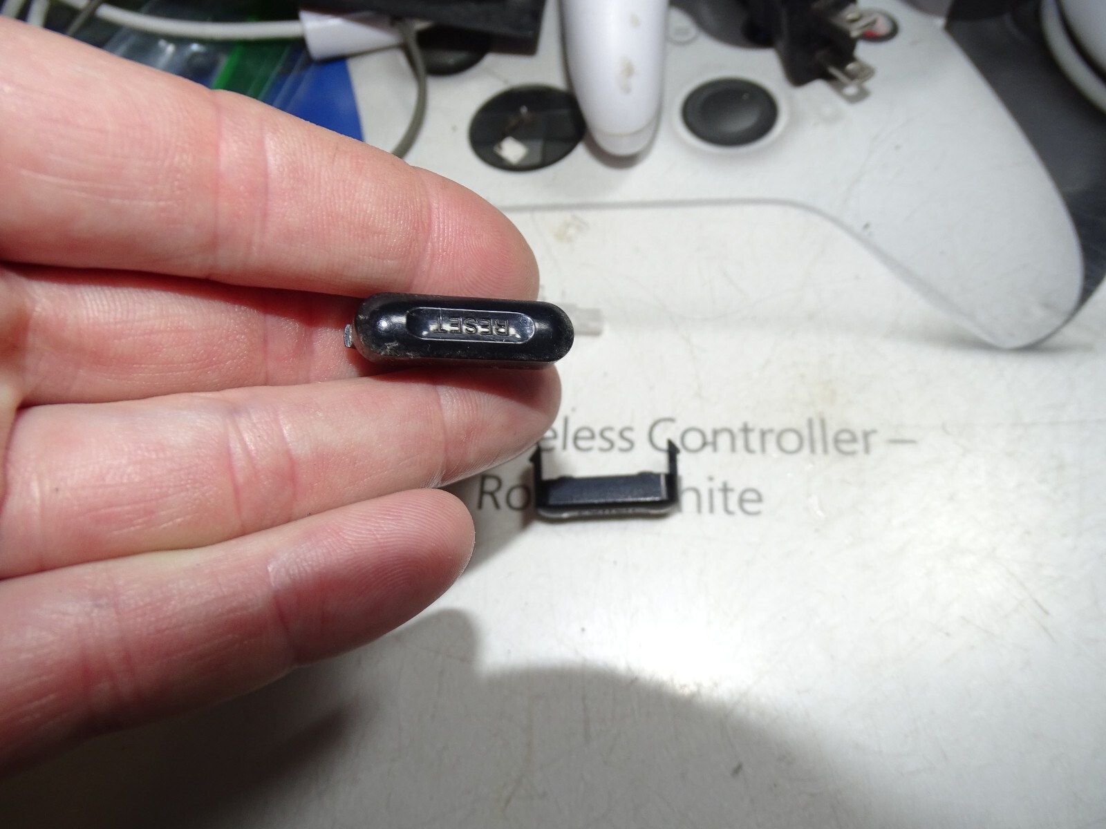 Sega Genesis 1631 Top Black Power & Reset Button w/LED Cover ONLY-Just OK-READ