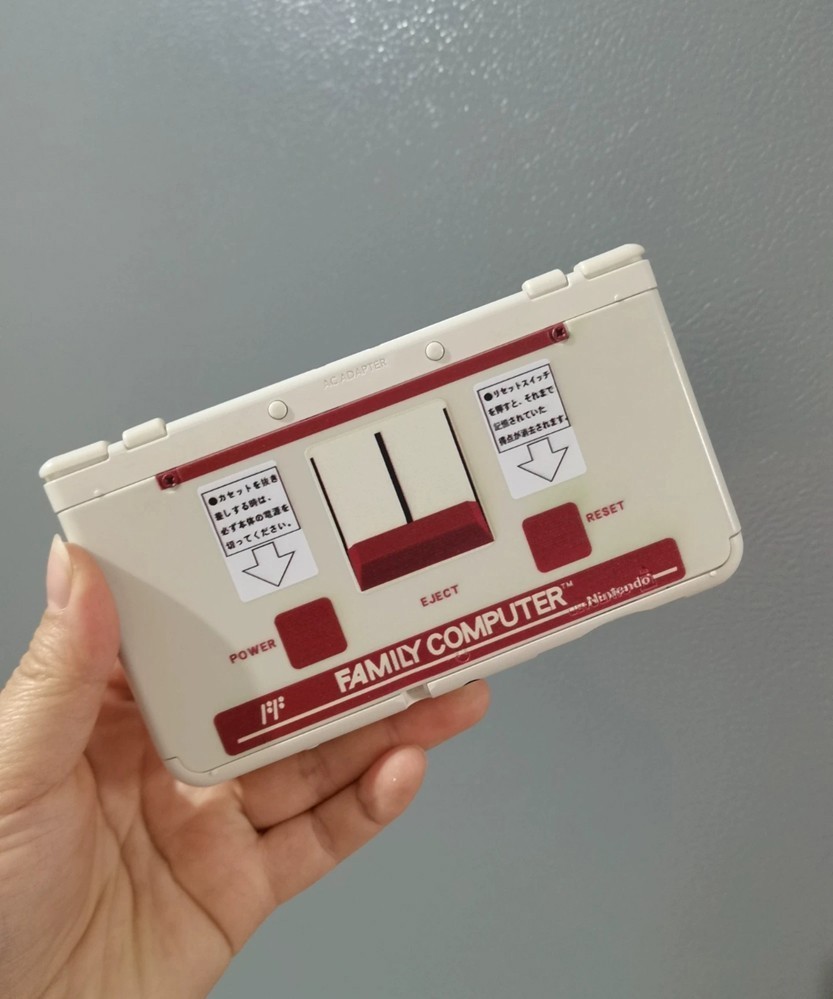 A Retro Gaming Relic Famicom Nintendo New 3DS cover Faceplates Shell Rare!Hot!