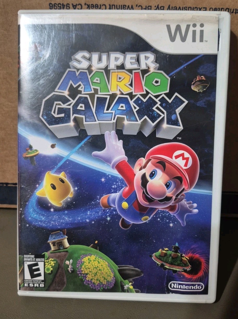 Super Mario Galaxy (Nintendo Wii, 2007) Complete CIB With Manuel And Inserts