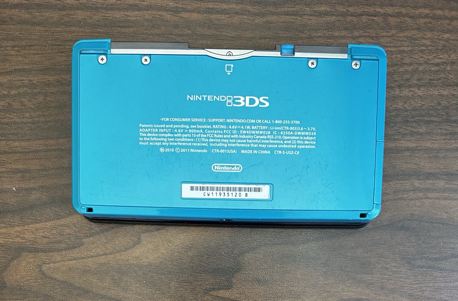 USA VERSION Nintendo 3DS Handheld System tested/working- teal blue (A)
