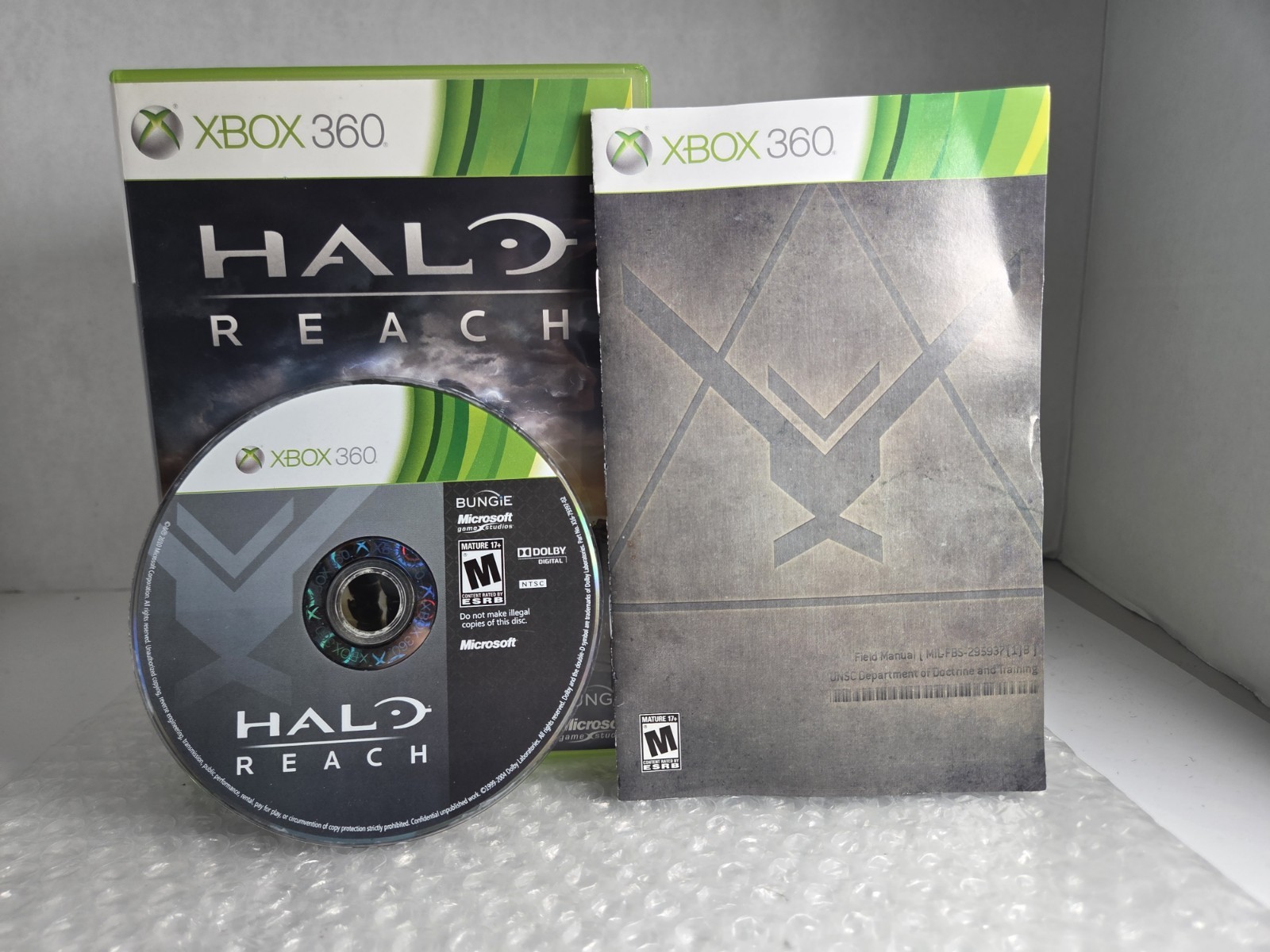 Halo Reach Microsoft Xbox 360 Complete In Box CIB Tested Resurfaced Bungie Game