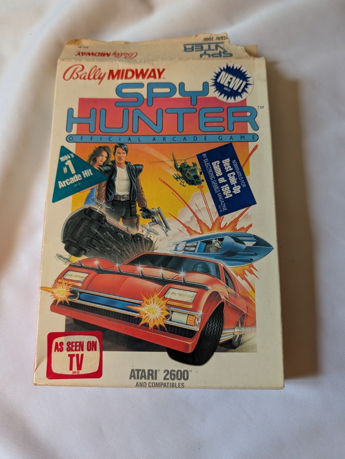 Vintage CIB Spy Hunter Atari 2600 Sega Bally Midway Complete With Box And Manual