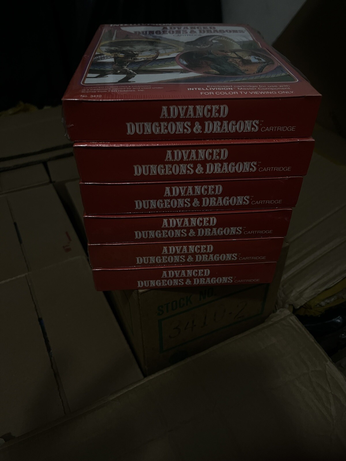 Advanced Dungeon and Dragons Intellivision Box 6 Sealed Games