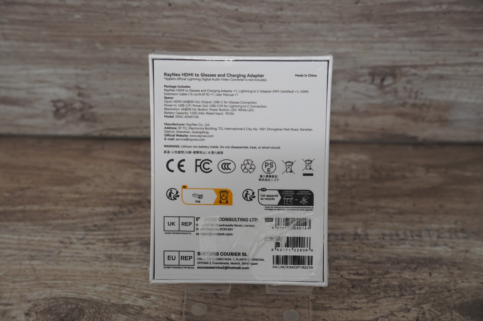 RayNeo HDMI to Glasses & Charging Adapter 4K@30Hz iPhone 14/earlier Xbox PS4/5