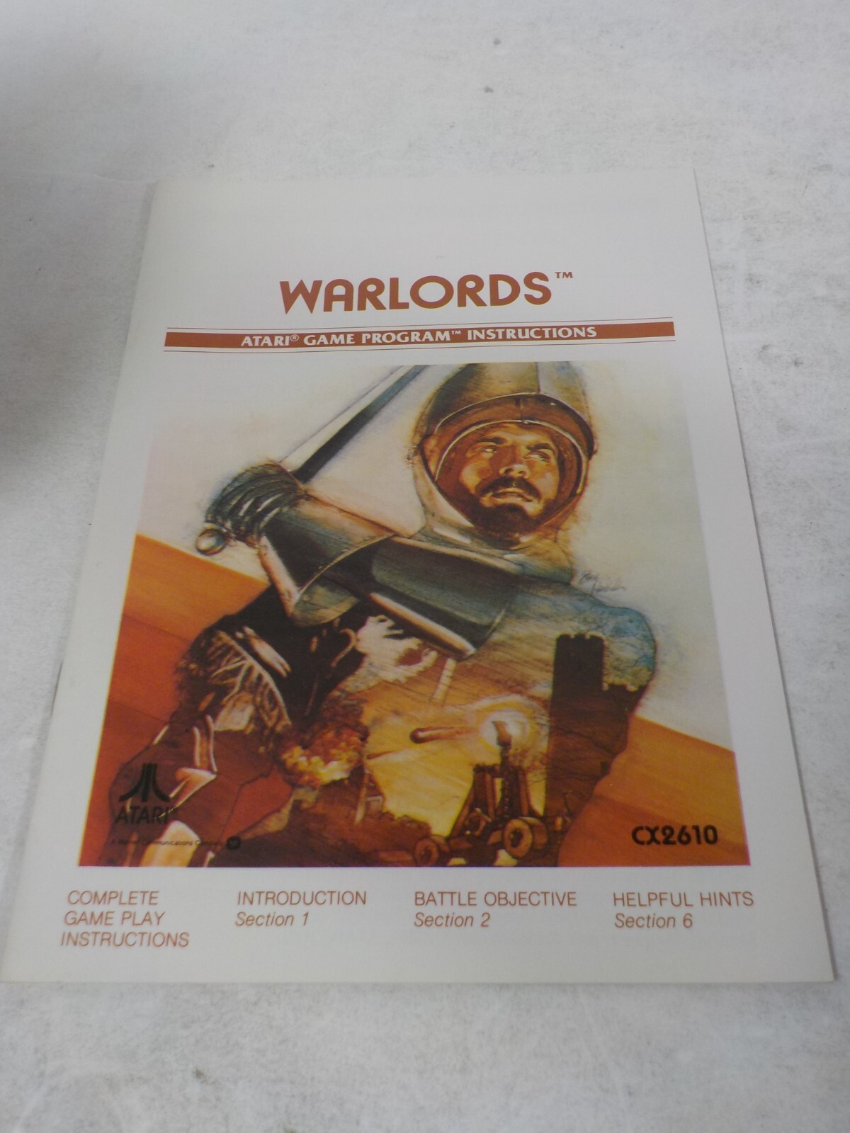 N A129 Atari 2600 Game w/ Manual Lot Warlords & Berzerk