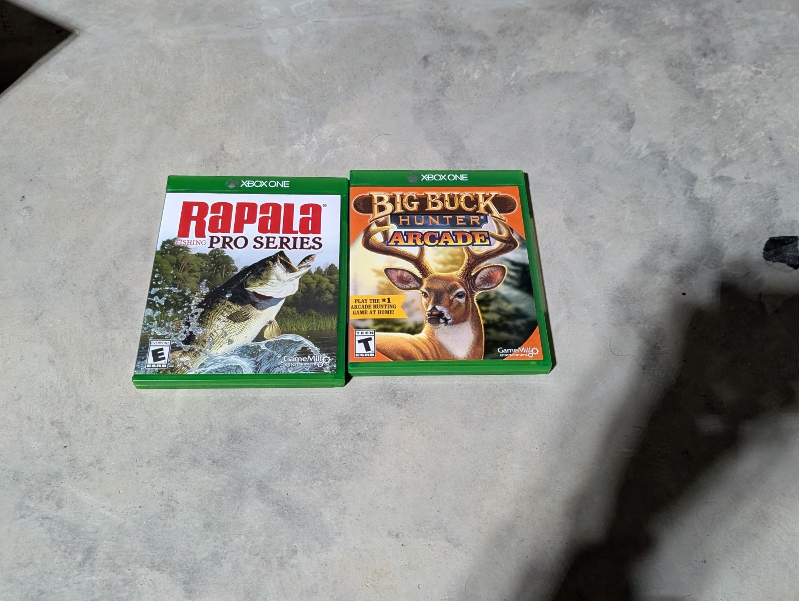 Xbox One Big Buck Hunter Arcade Rapala Fishing Pro Series Games Lot
