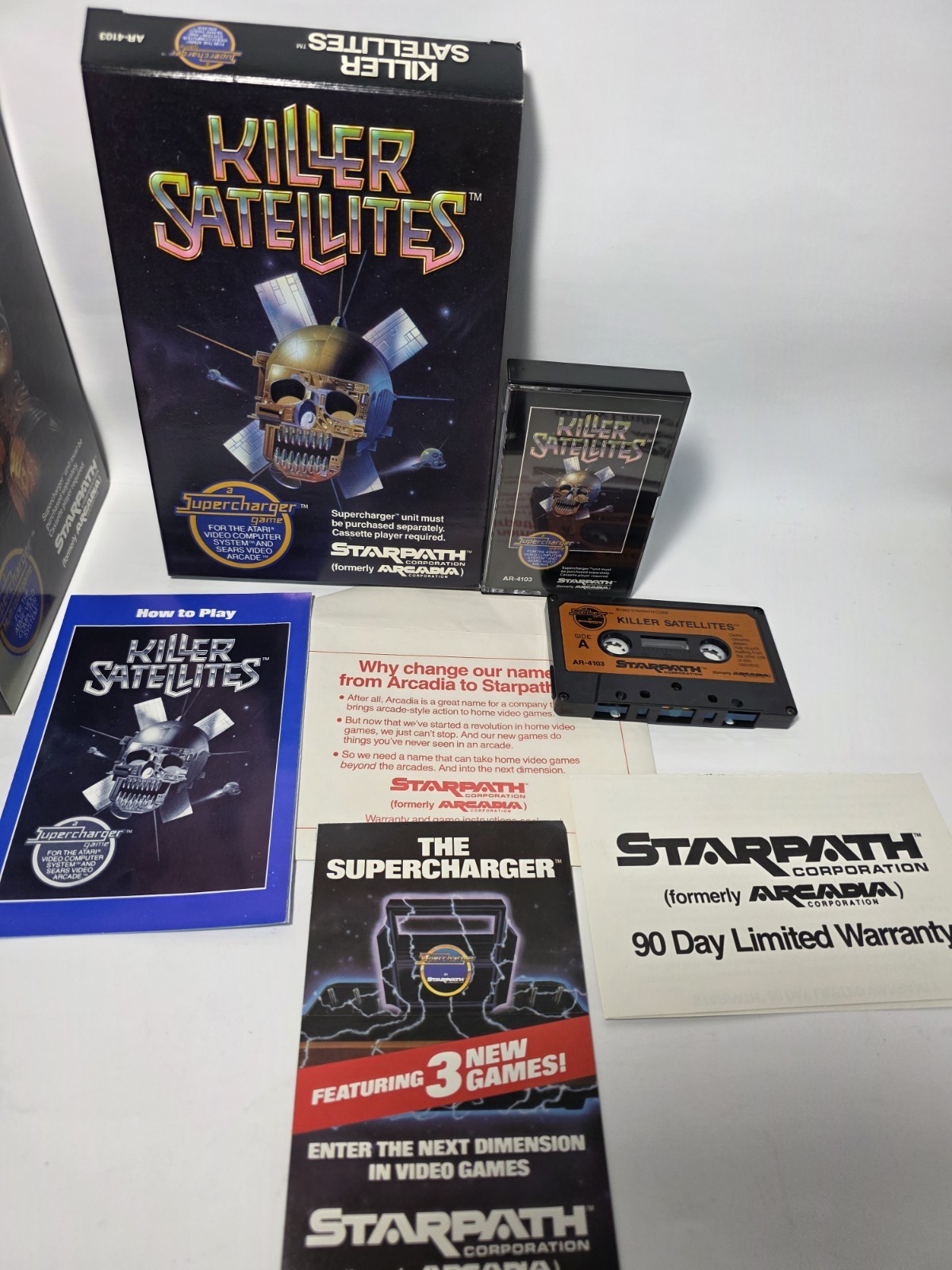 1-7 CIB MINTY Arcadia Starpath Supercharger Games Atari