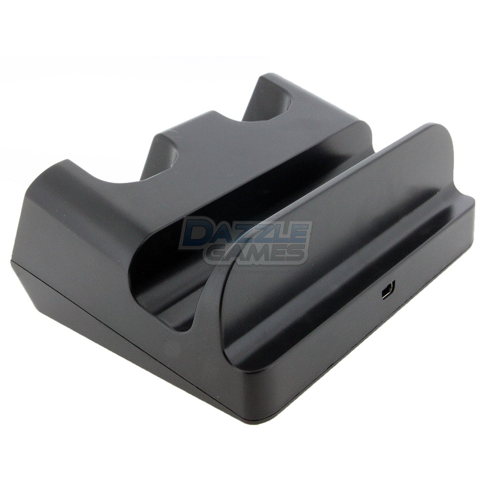 2x Battery + 3 in 1 Charger Dock Stand Station for Nintendo Wii U Gamepad Remote