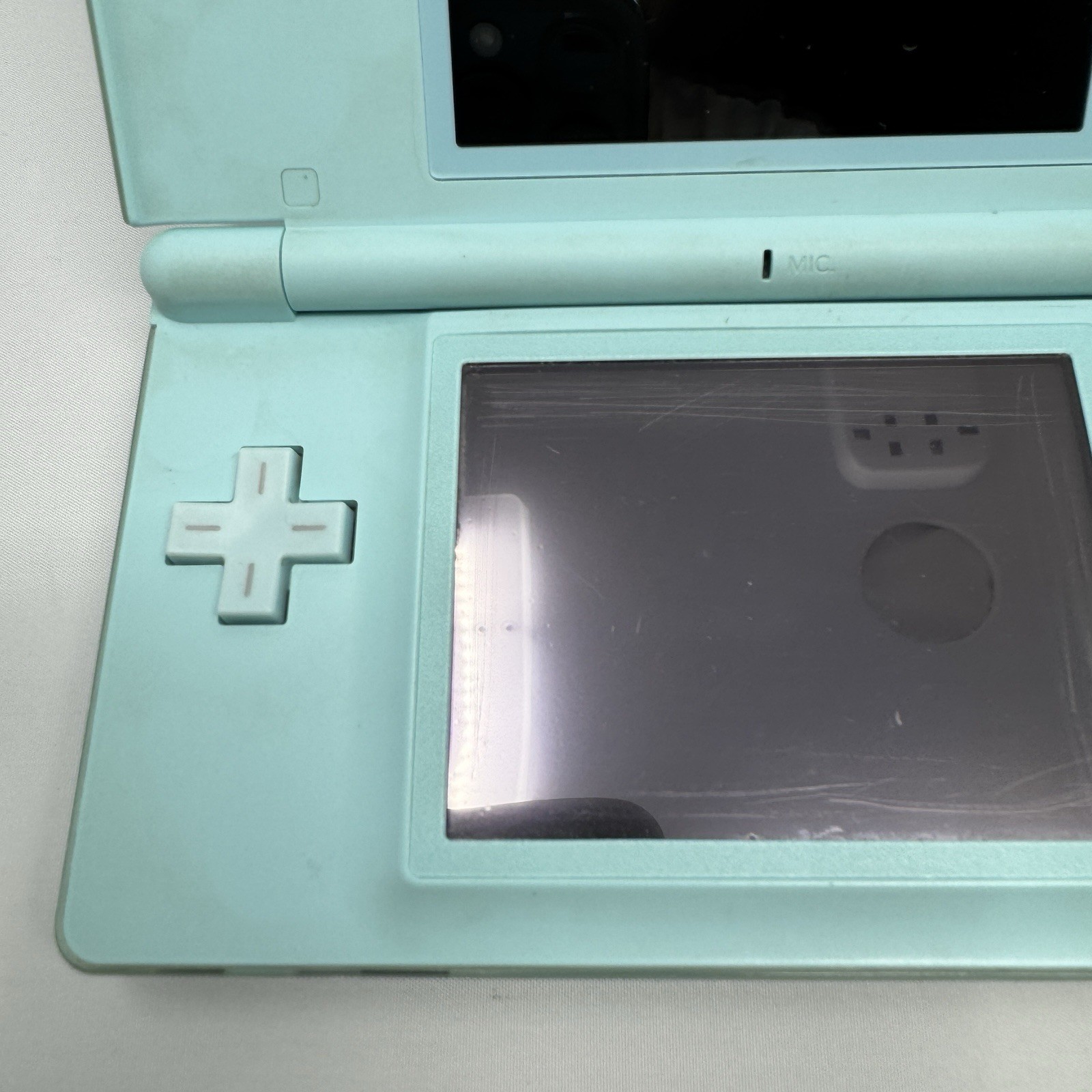 *AS IS* Nintendo DS Lite Light Blue Handheld System w/ Multi Cable Charge Cord