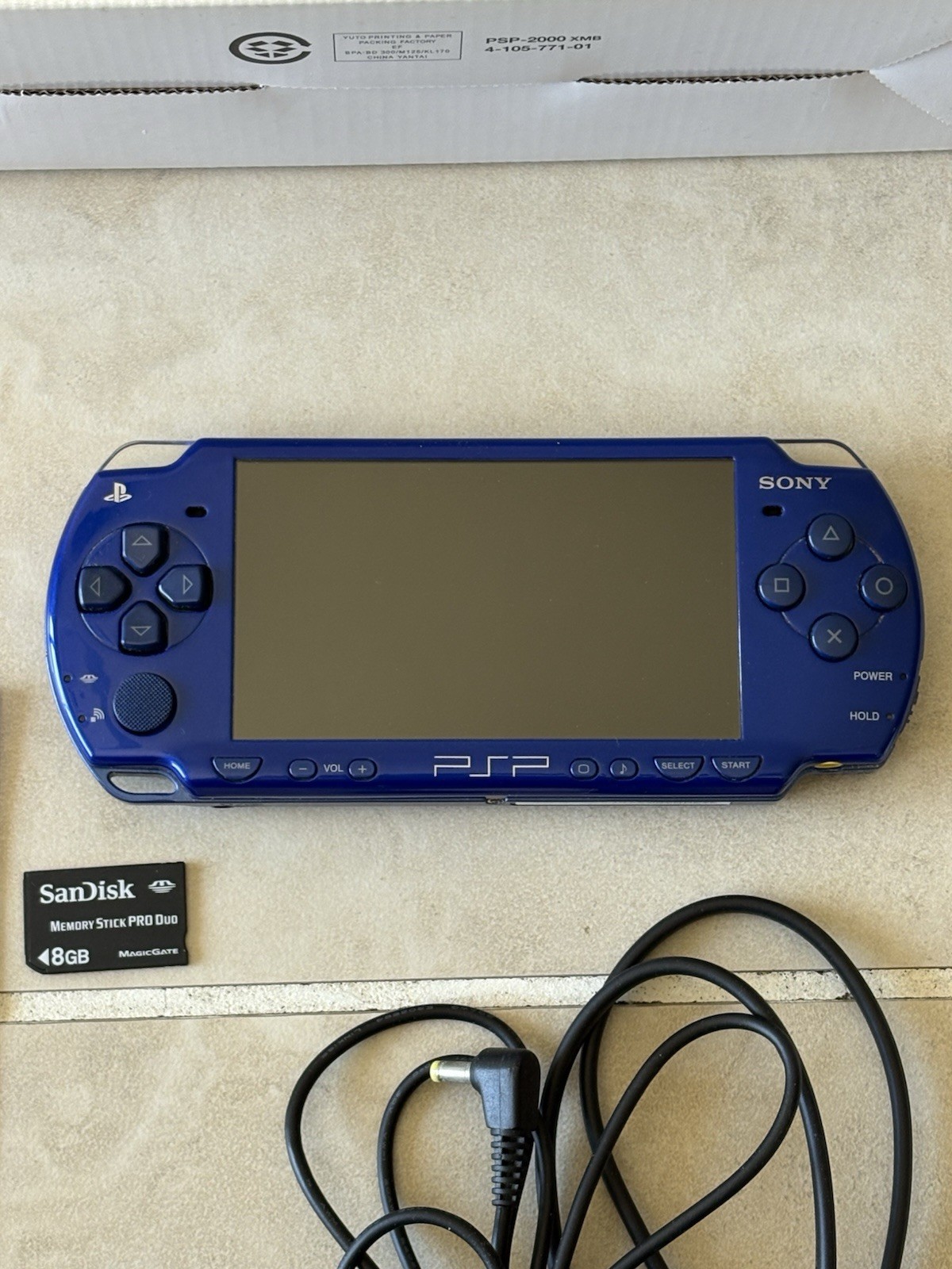 PSP-2000 Value Pack Deep Blue Slim & Lite console Complete system US Seller