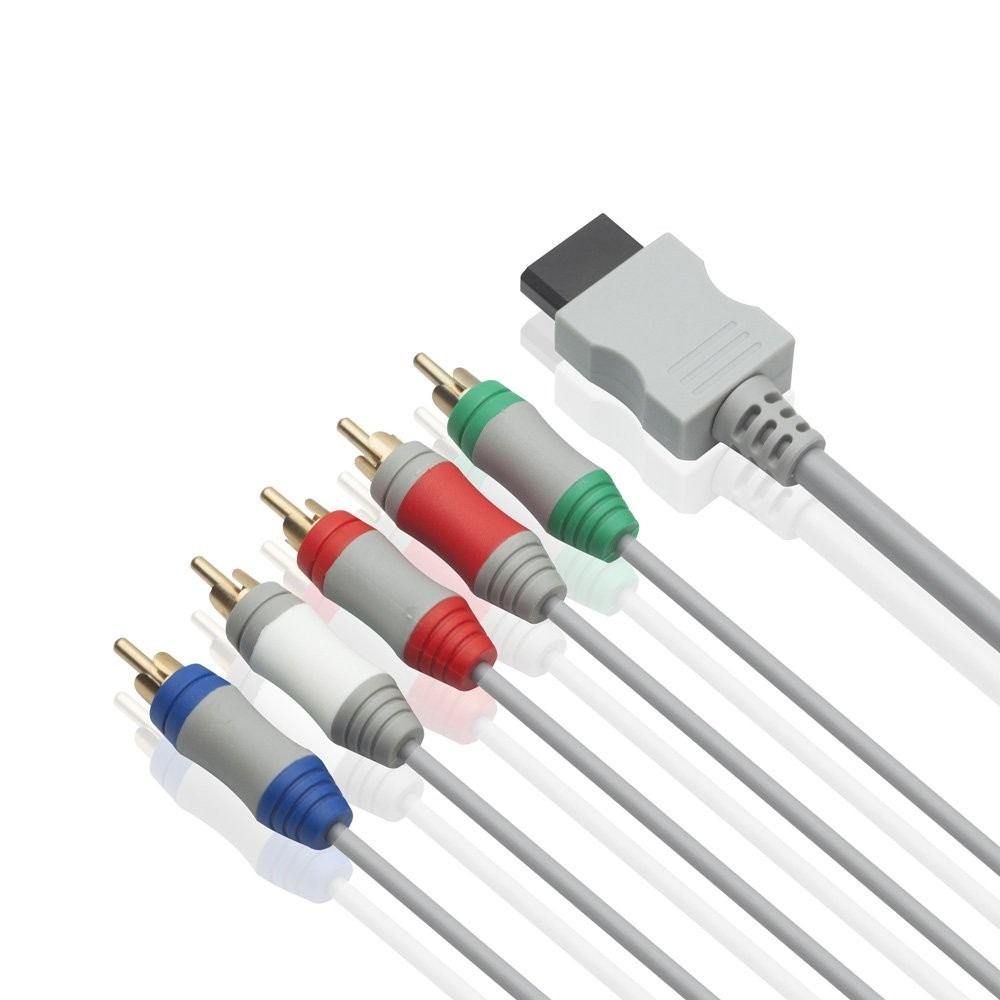 6 Feet Wii Component AV Cable for HDTV/EDTV 5 RCA Video & Audio