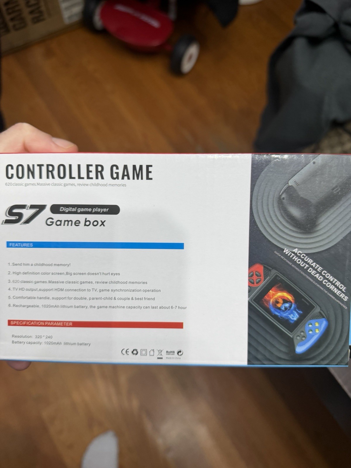 S7 Game Box Handheld System, HDMI TV Output, Rechargeable Battery