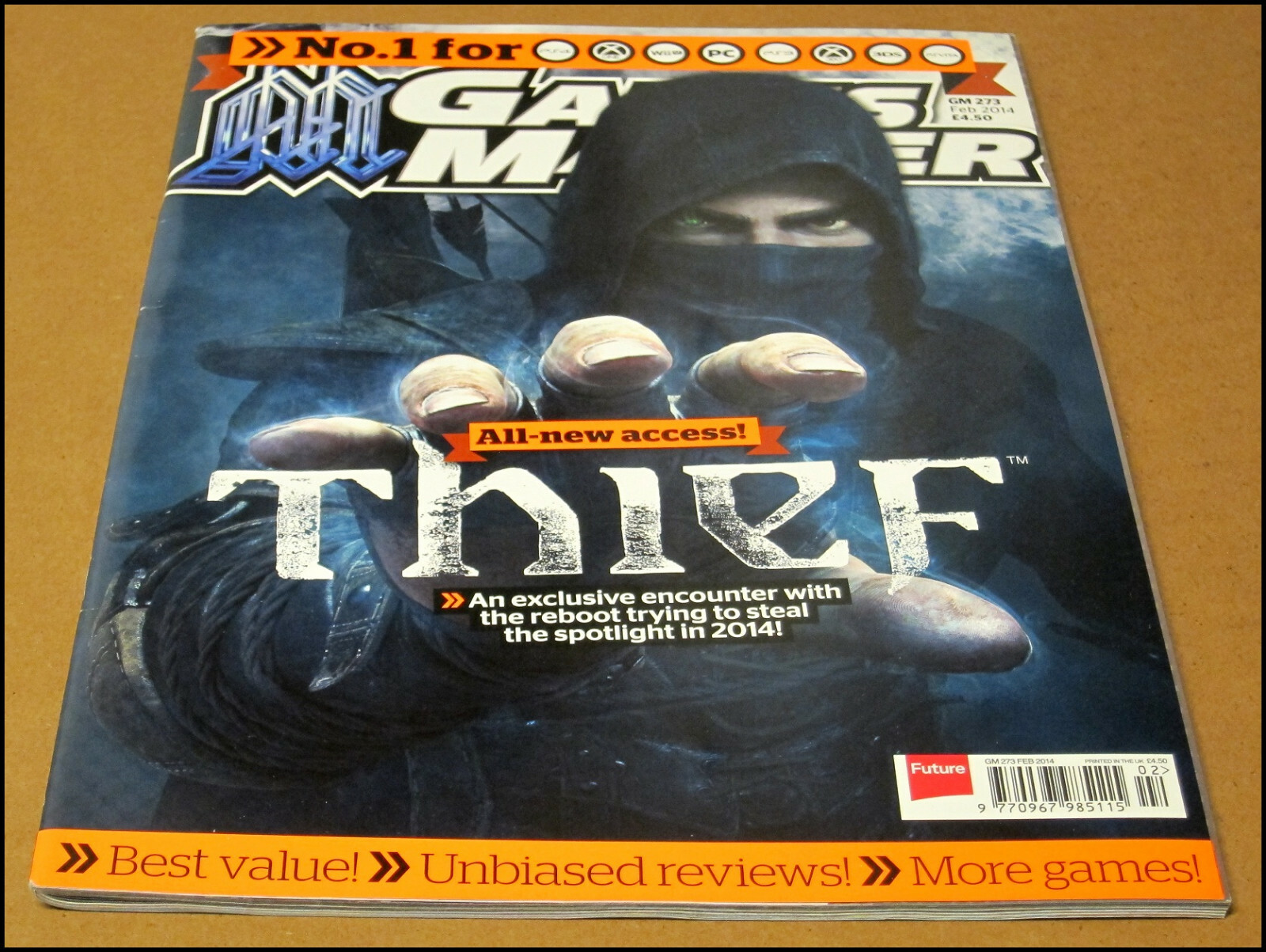 February 2014 Games Master Magazine Thief Video Game Reviews