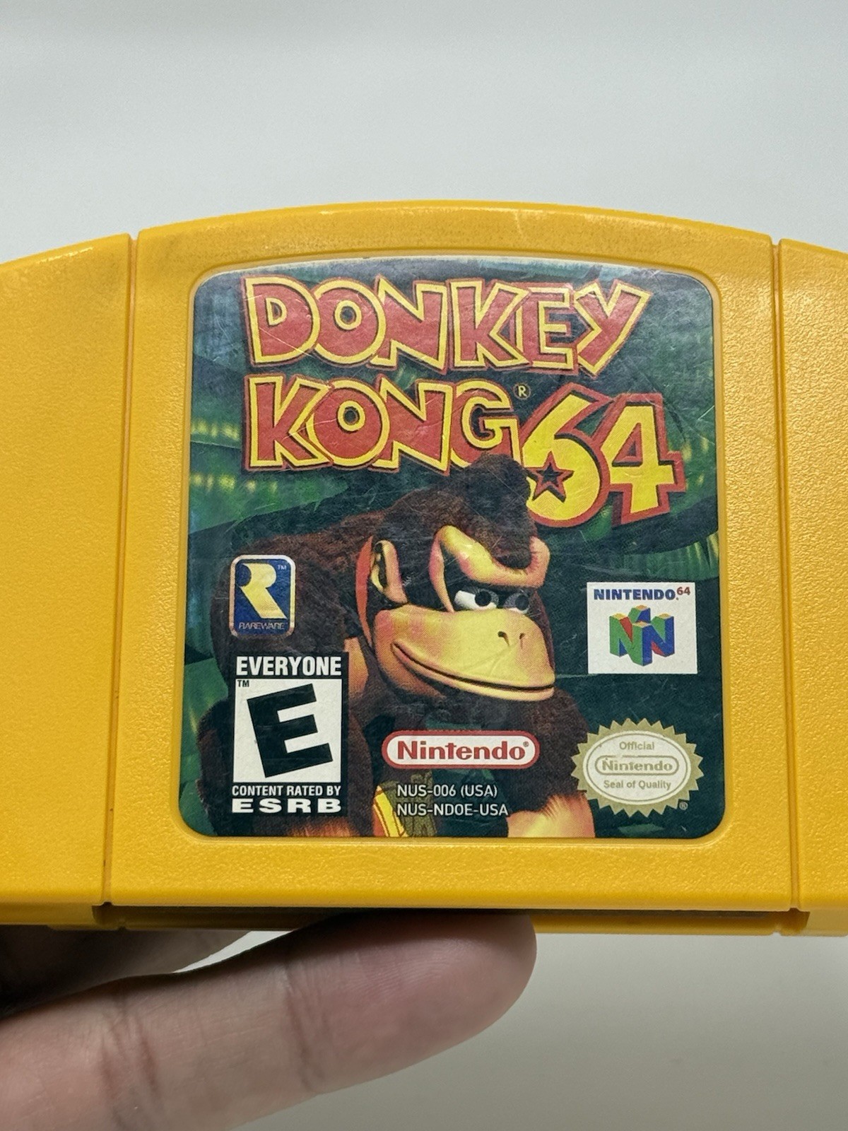 Donkey Kong 64 + OEM Expansion Pack Pak Nintendo 64 N64 Authentic Cleaned Pins