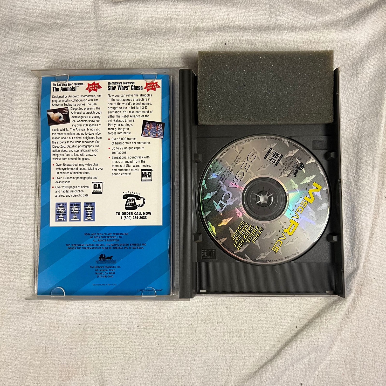 MegaRace Sega CD 1994 Complete In Box