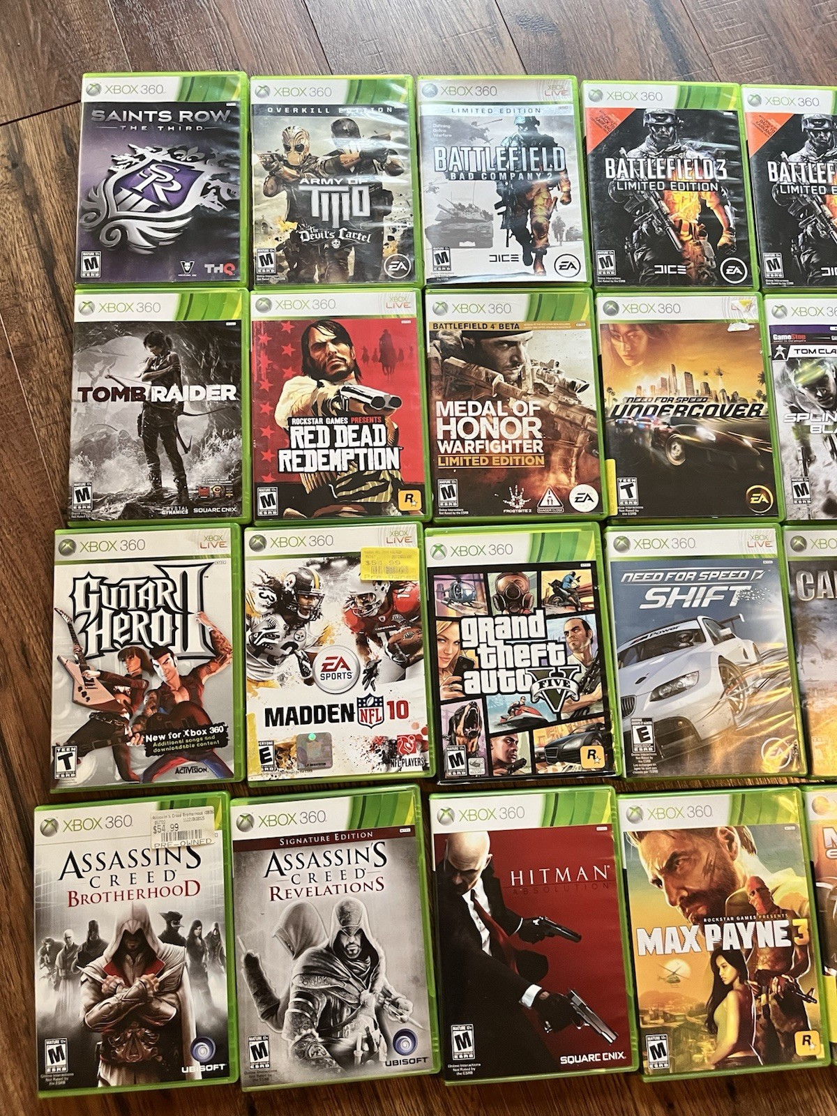 Xbox 360 33 Game Lot Shooter Action Halo Cod GTA RdR Resident Evil Cib X360