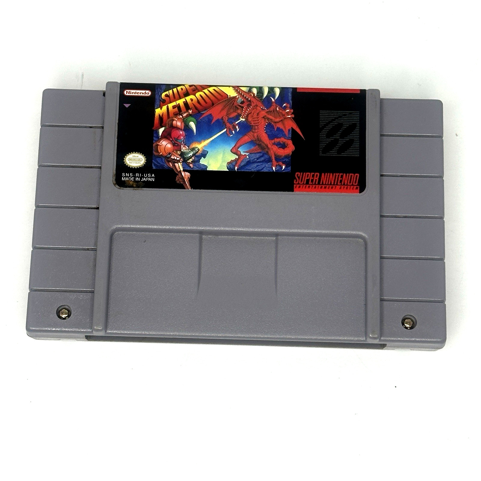 Super Metroid Super Nintendo SNES Authentic Tested Some Yellowing on back