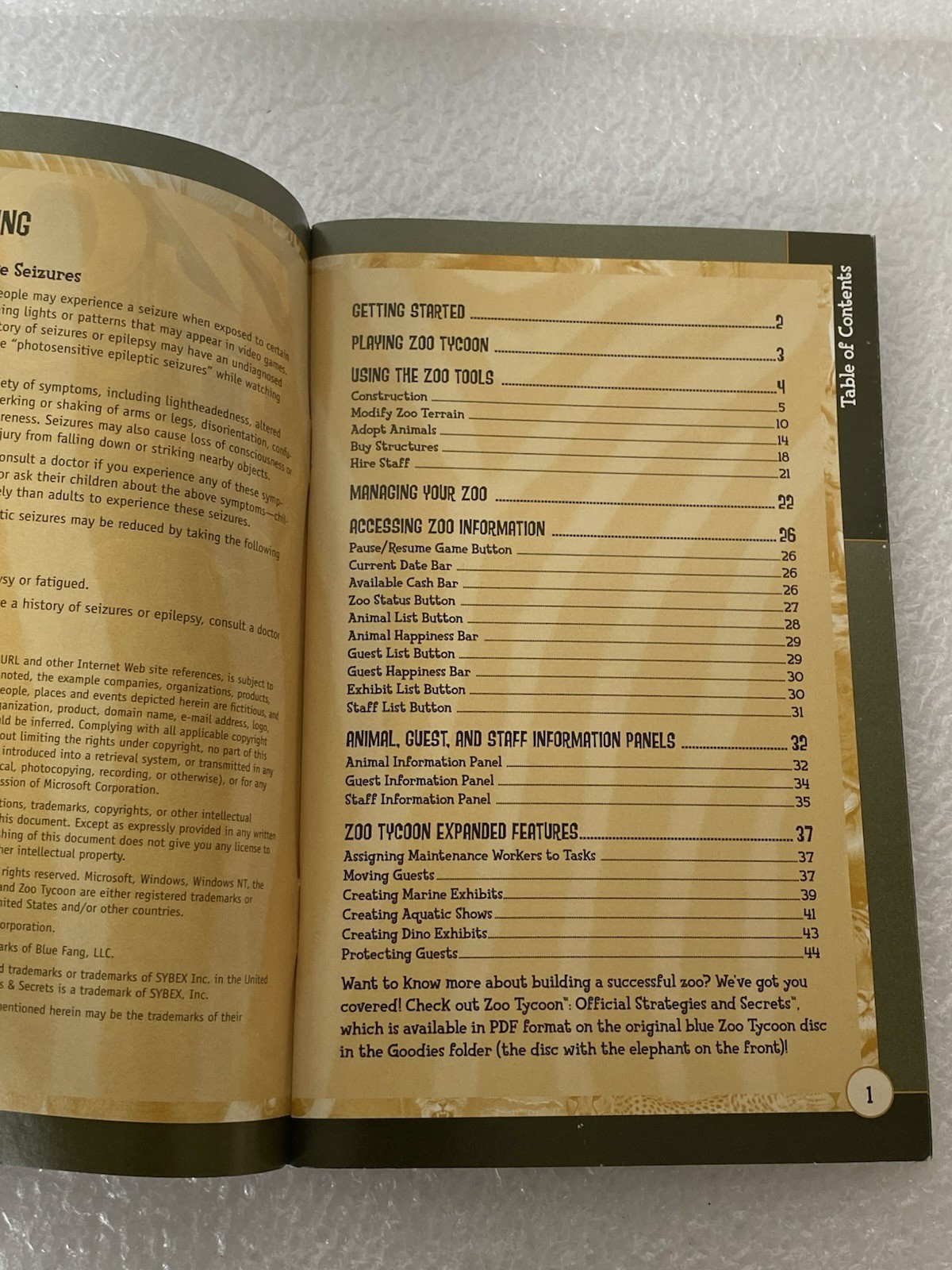 Zoo Tycoon Complete Collection PC- MANUAL ONLY No Game