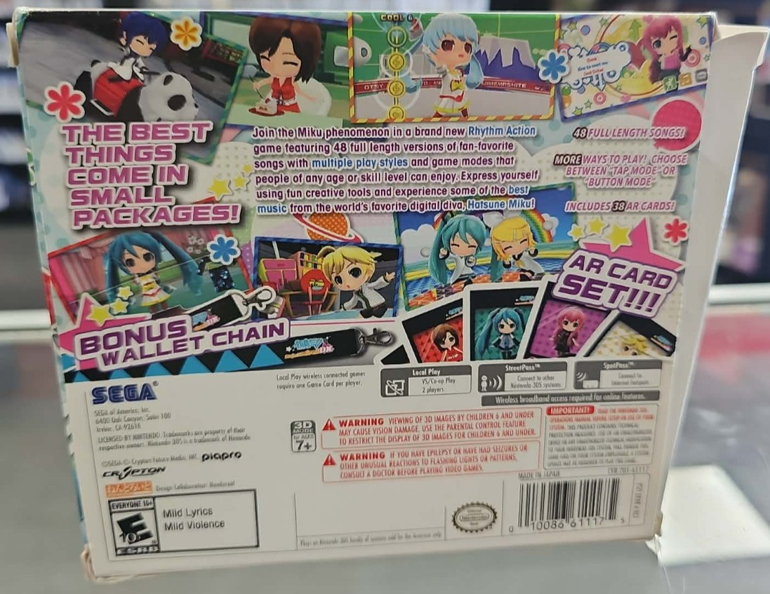 Hatsune Miku: Project Mirai DX Nintendo 3DS Big Outer Box Only