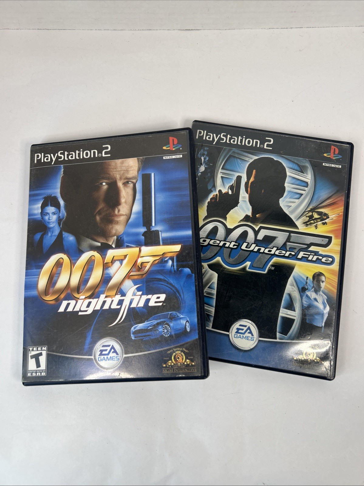 JAMES BOND 007 bundle. Nightfire and Agent Under Fire Playstation 2 READ Scratch