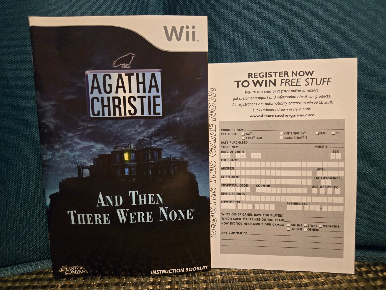 Agatha Christie: And Then There Were None (Nintendo Wii, 2008) Complete