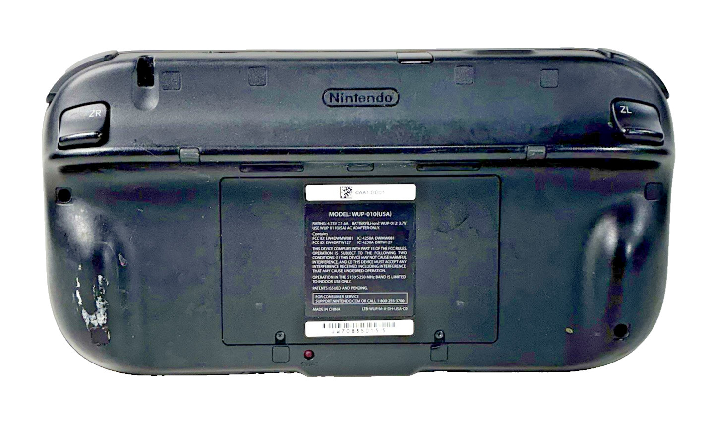 Nintendo WUP-010 Black Wii U Gamepad Only Untested Parts/Repair