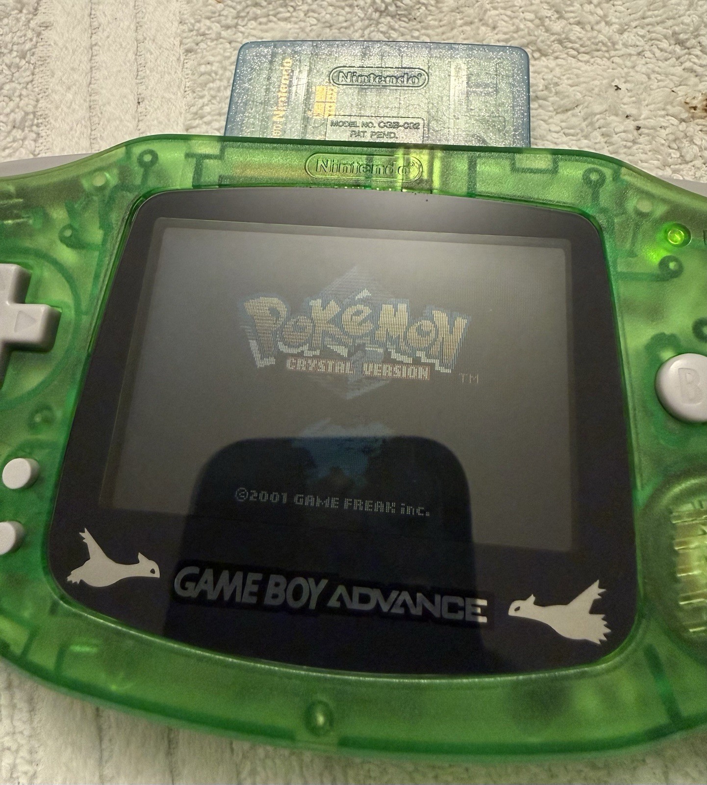 Pokemon Crystal Version (Nintendo Gameboy Color, 2001) GBC Authentic New Battery