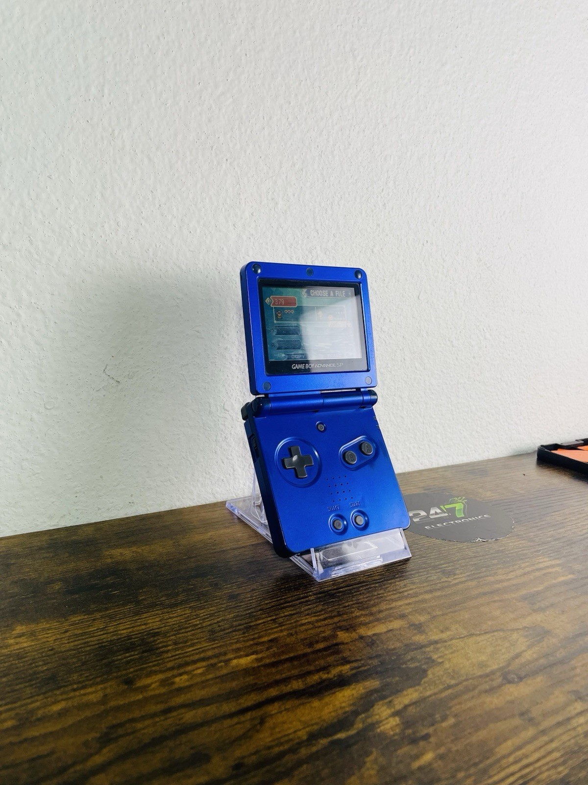 Gameboy Advance SP 001 Nintendo Cobalt Blue Advance Handheld TESTED READ DEFECT