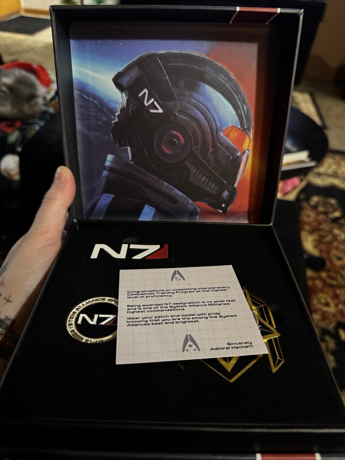 Mass Effect N7 Premium Medal/ Coin/ Pin Bundle Bioware (Sold Out) 382 Of 2007