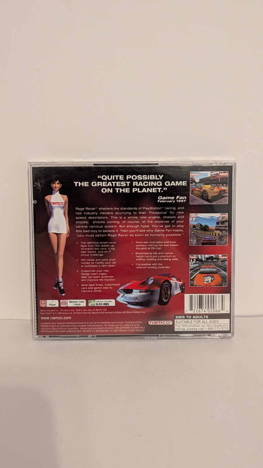 Rage Racer (Playstation 1, 1996) Namco